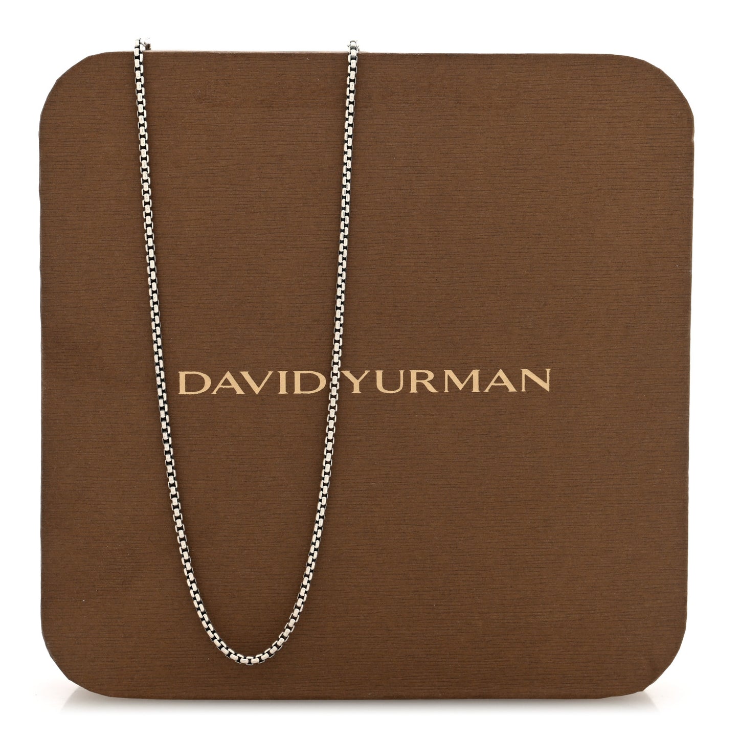 Sterling Silver 1.7mm Box Chain Slider Necklace 36"