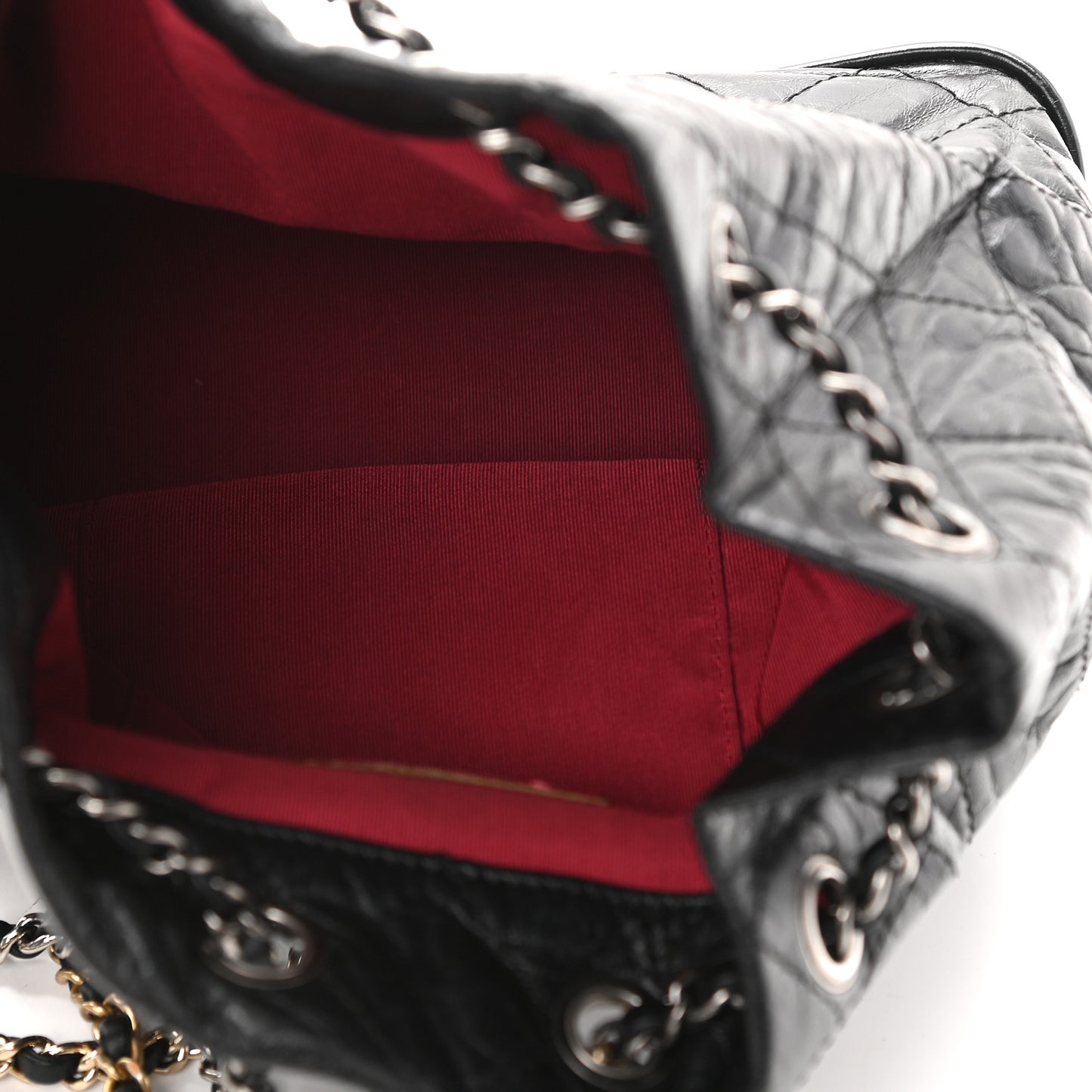 Aged Calfskin Quilted Small Gabrielle Backpack