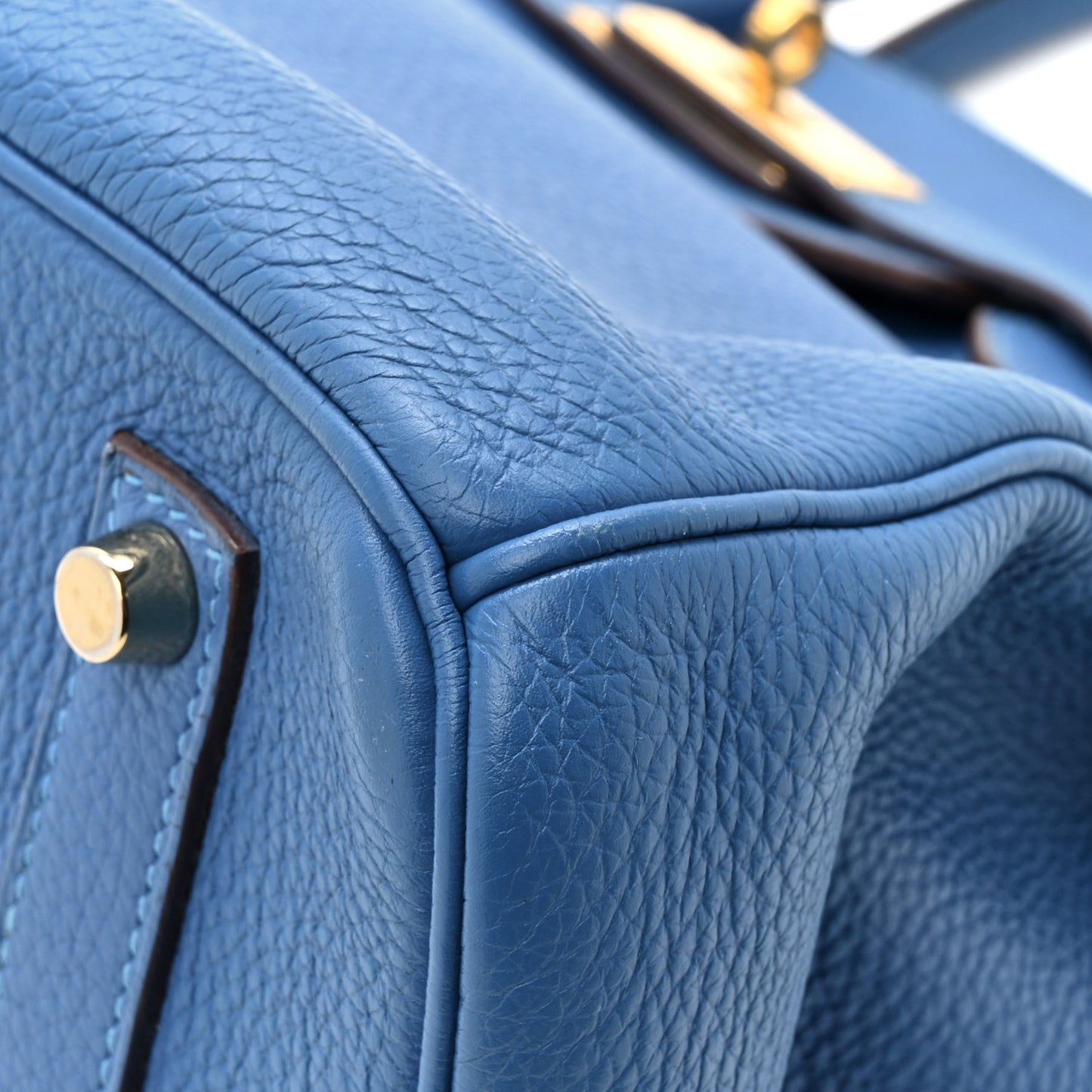 Togo Birkin 35 Bleu Azteque