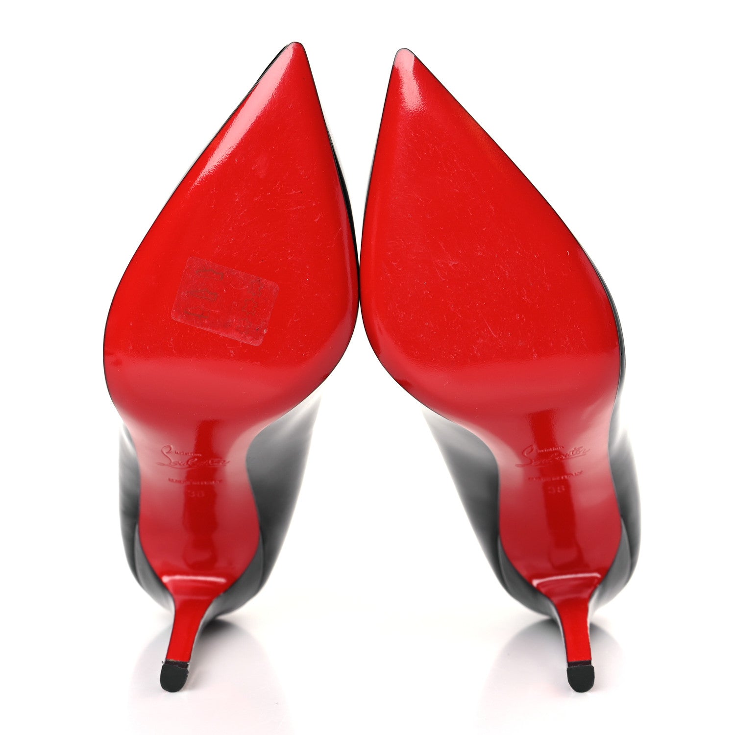 Christian Louboutin Patent Pigalle 100 Pumps 38 Black 6 of 8