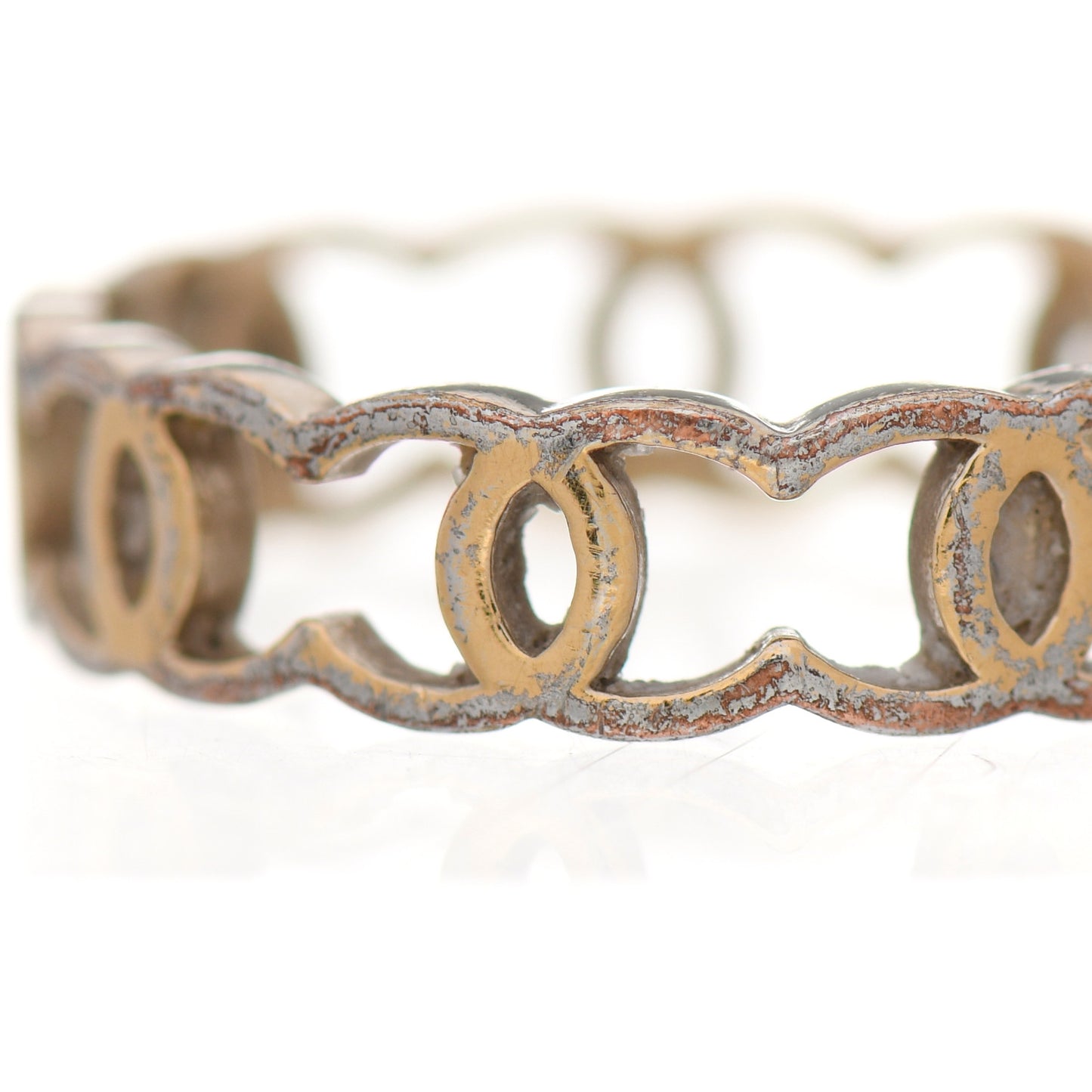 Metal CC Ring 54 6.75 Gold