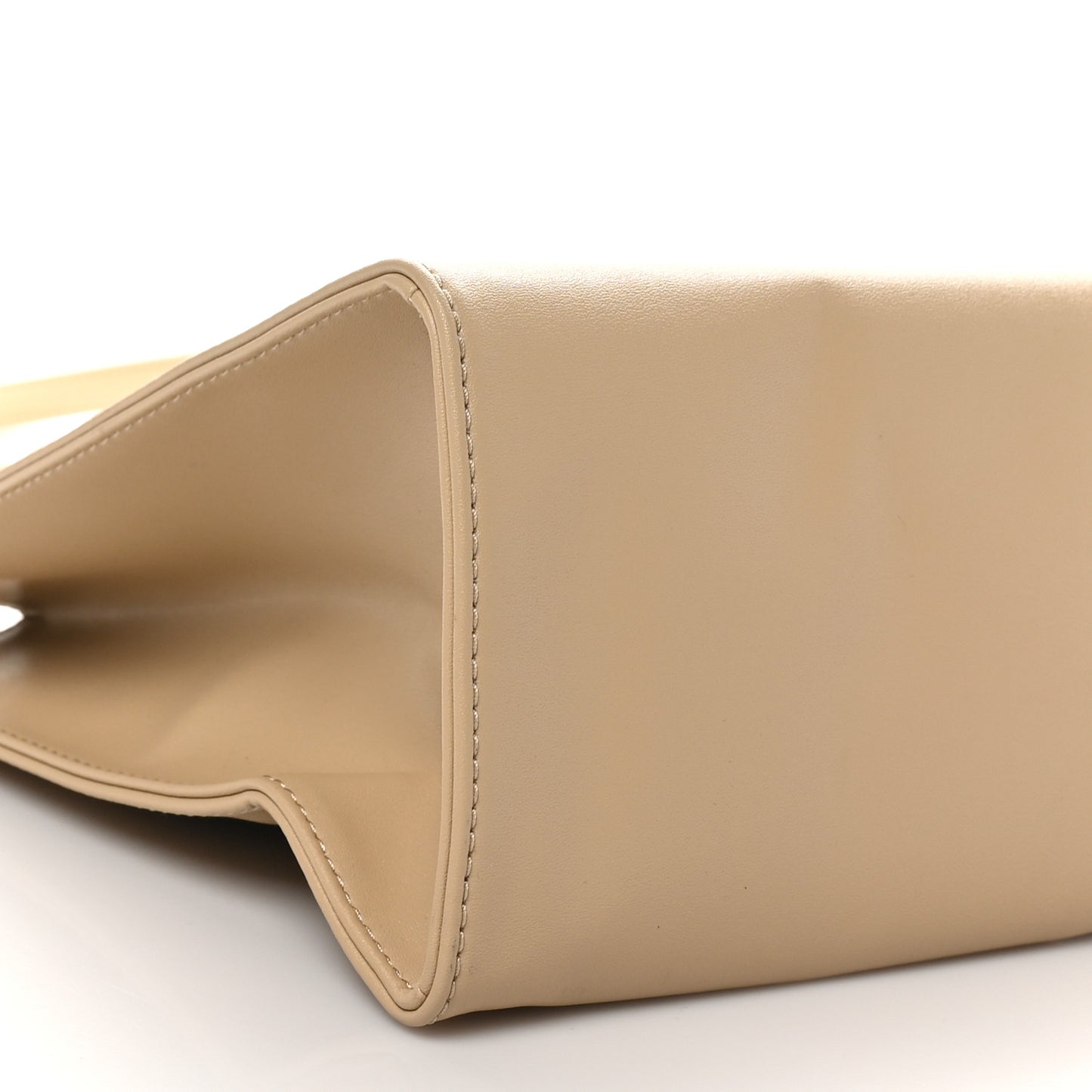 Vegan Leather Shmedium Shopping Bag Cream