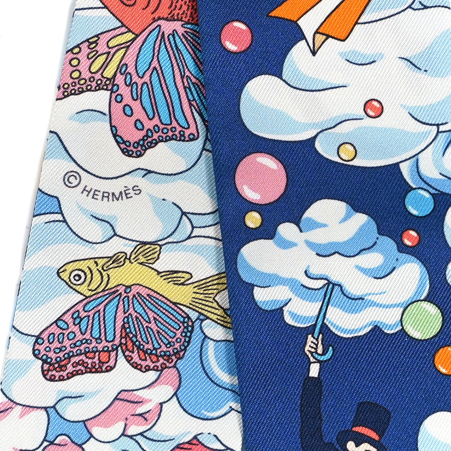 Silk Sur Mon Nuage Twilly Marine Clair Ciel