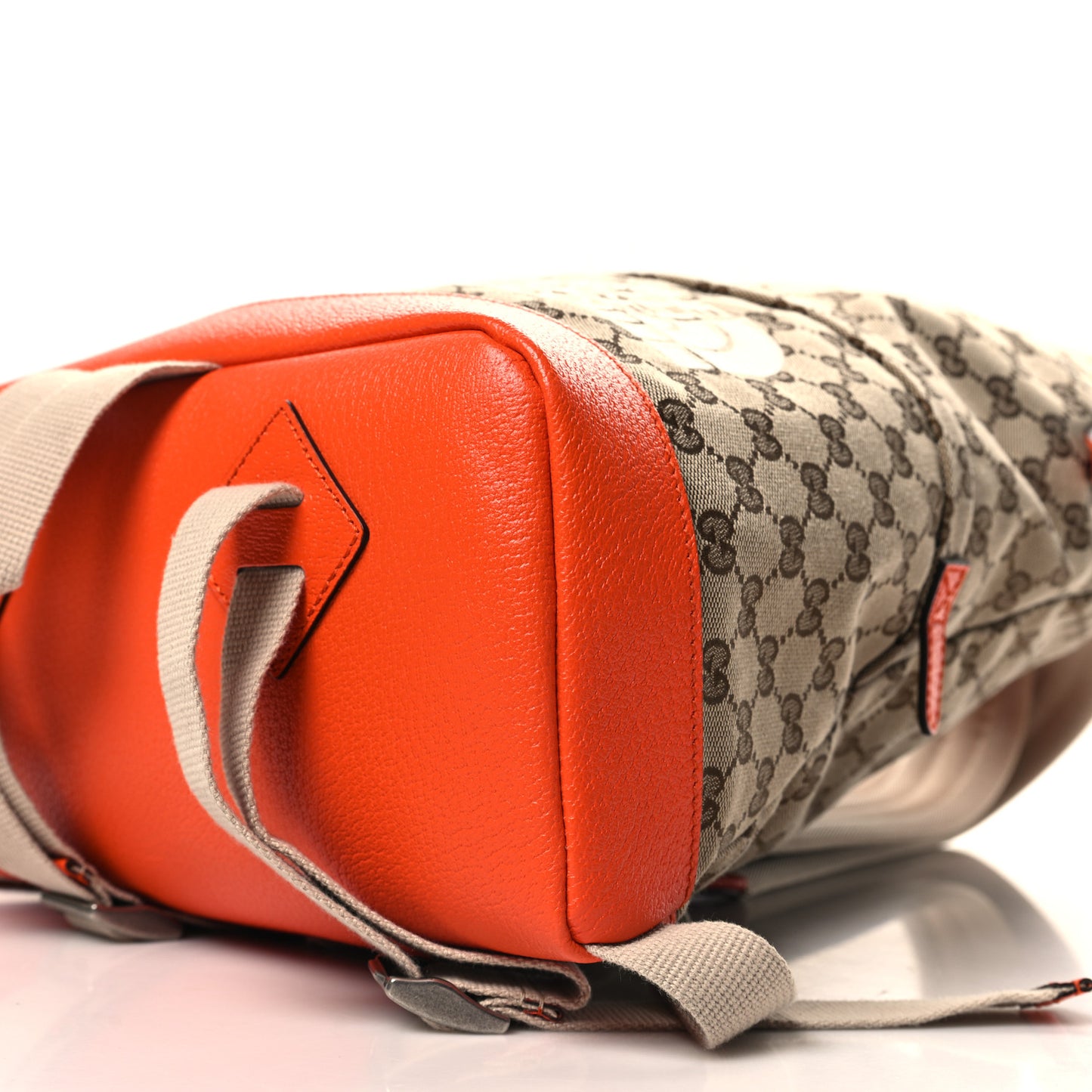 X THE NORTH FACE Monogram Textured Dollar Calfskin Embroidered Beige Ebony Mystic White Deep Orange
