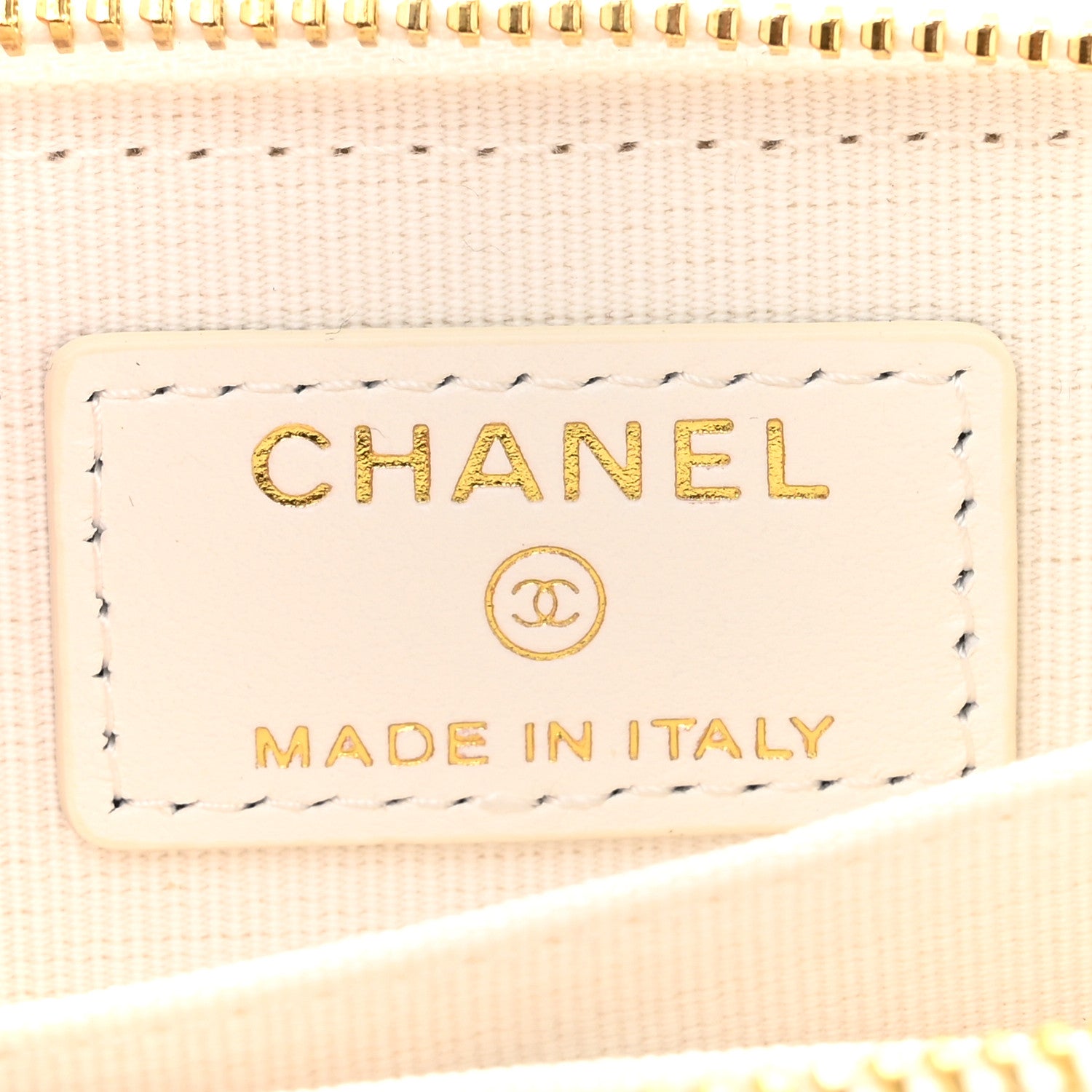 Chanel Tweed Quilted Bow Flap Card Holder On Chain White 5 of 11