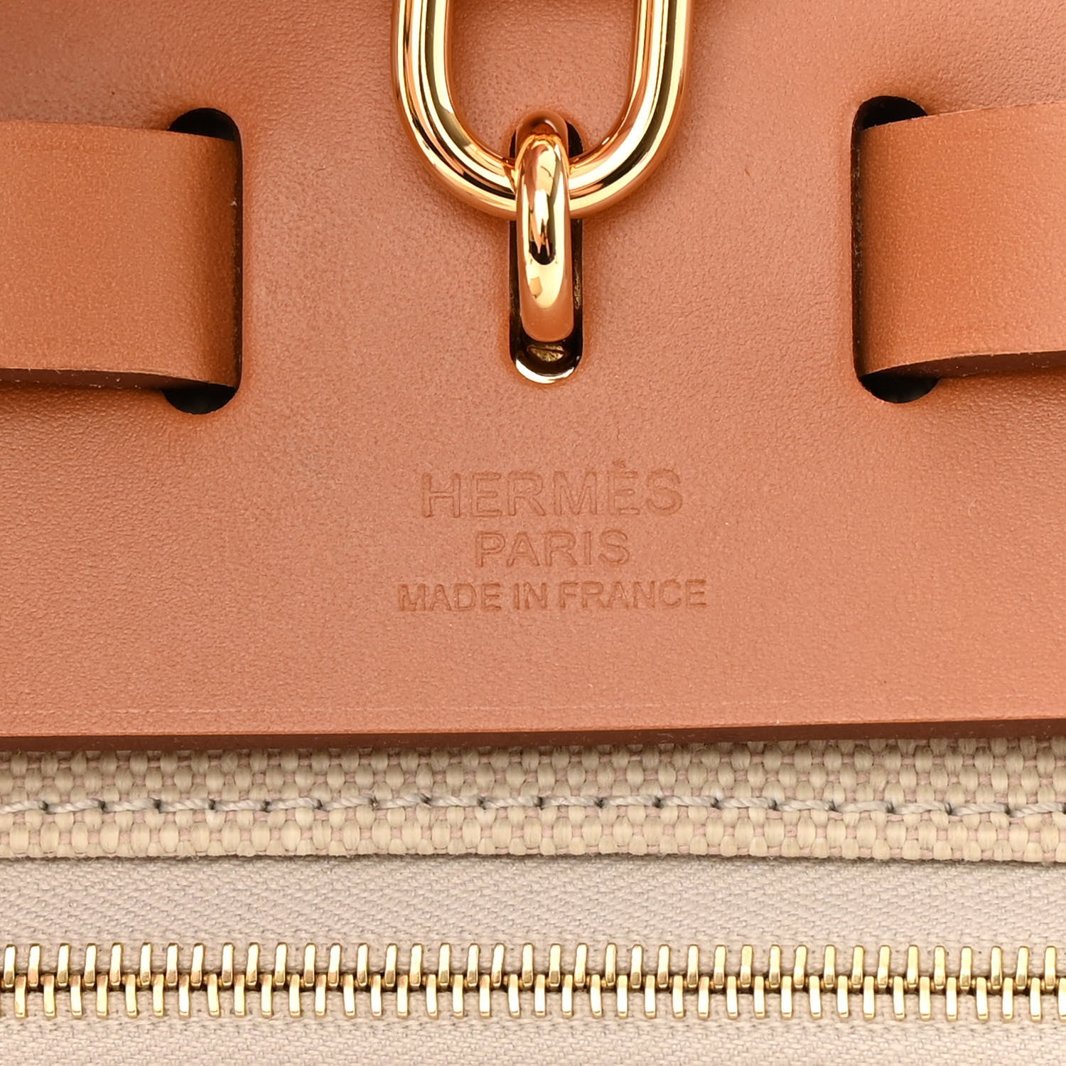 Hermes Vache Hunter Criss Viking Herbag Zip Retourne 31 PM Ecru Beige Naturel 7 of 13