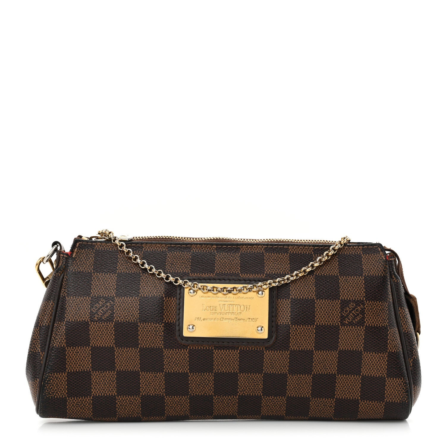 Louis Vuitton Damier Ebene Eva Clutch 1 of 15