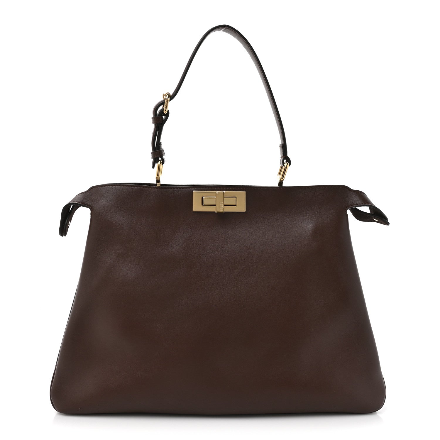 Fendi Vitello Large Soft Peekaboo Crosta Mogano 1830663 – FASHIONPHILE