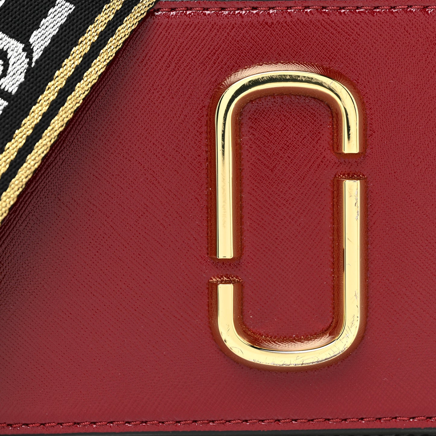 Saffiano Small Snapshot Camera Bag Red Multicolor