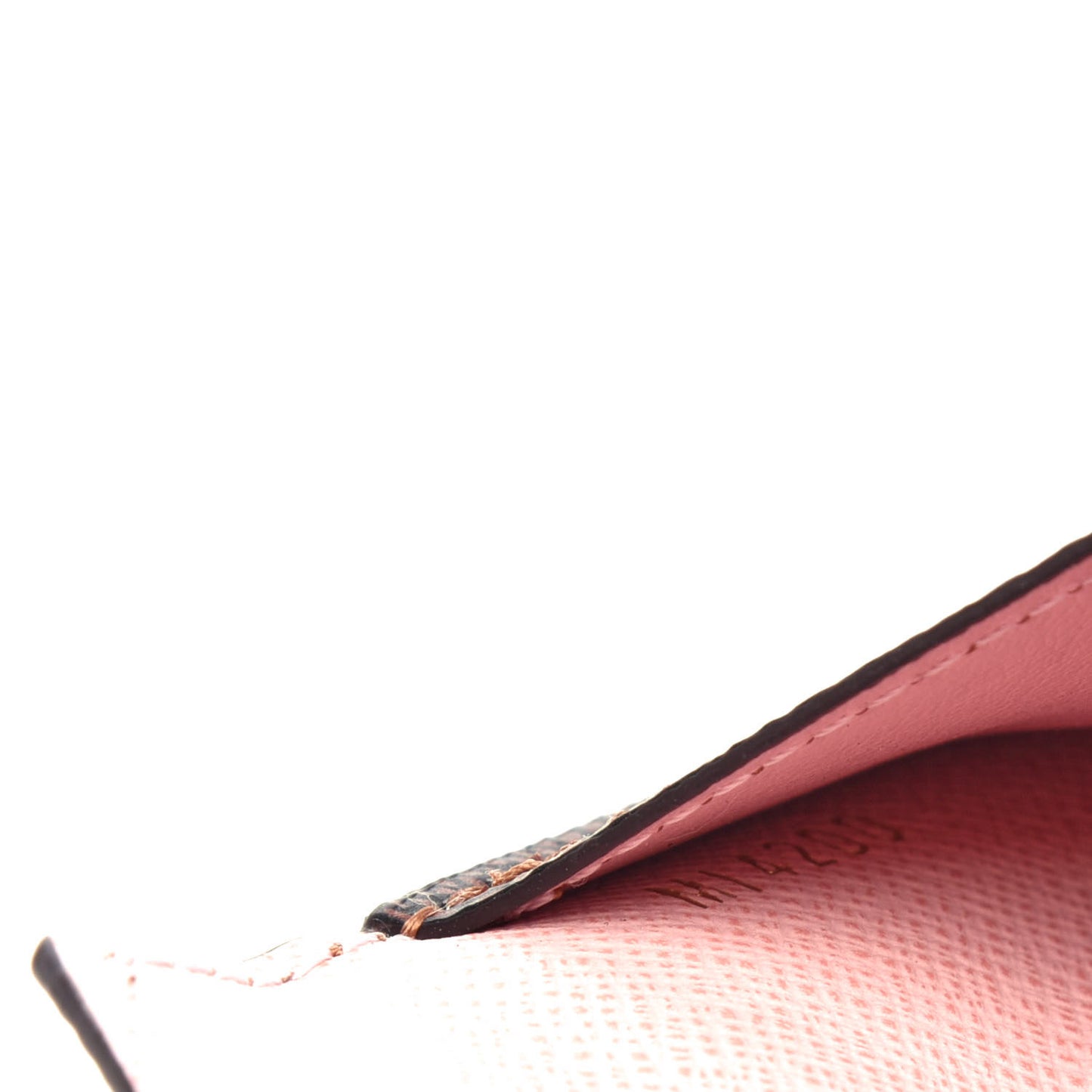 Damier Ebene Recto Verso Card Holder Rose Ballerine