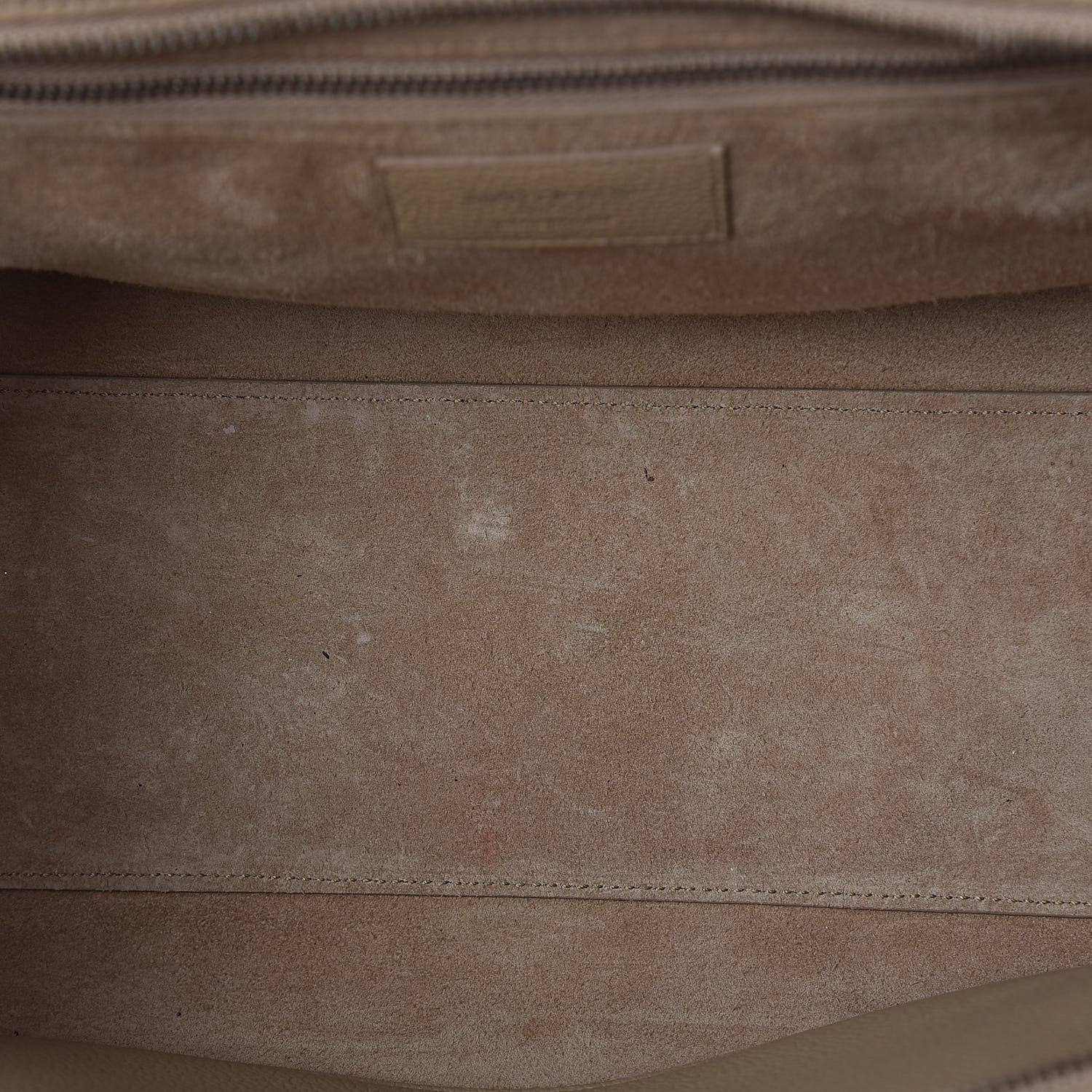 Saint Laurent Grained Calfskin Small Rive Gauche Dark Beige 7 of 11