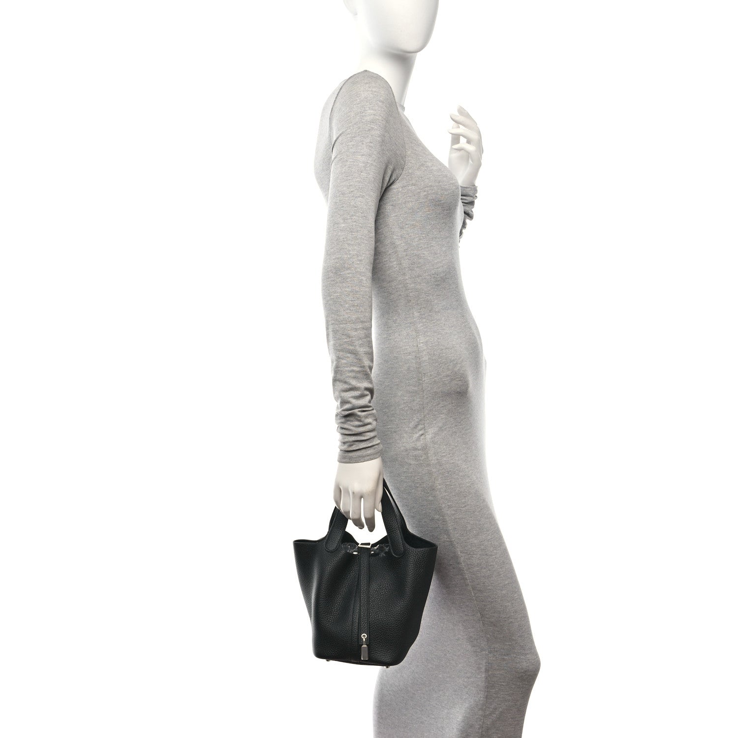 Hermes Taurillon Clemence Picotin Lock 18 PM Black 2 of 13