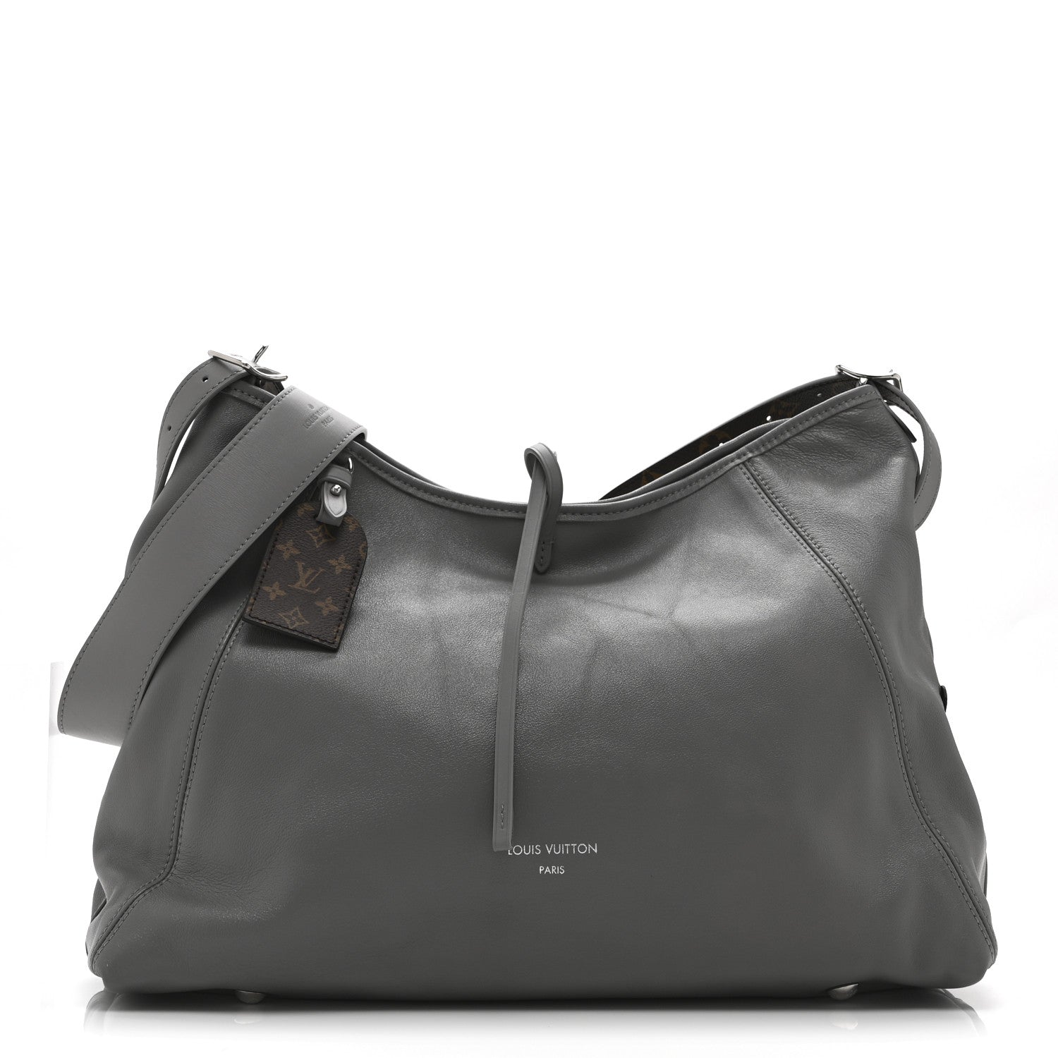 Louis Vuitton グレー ボディバッグ Louis Vuitton Lambskin Carryall MM Trianon Gray 1854073 – FASHIONPHILE