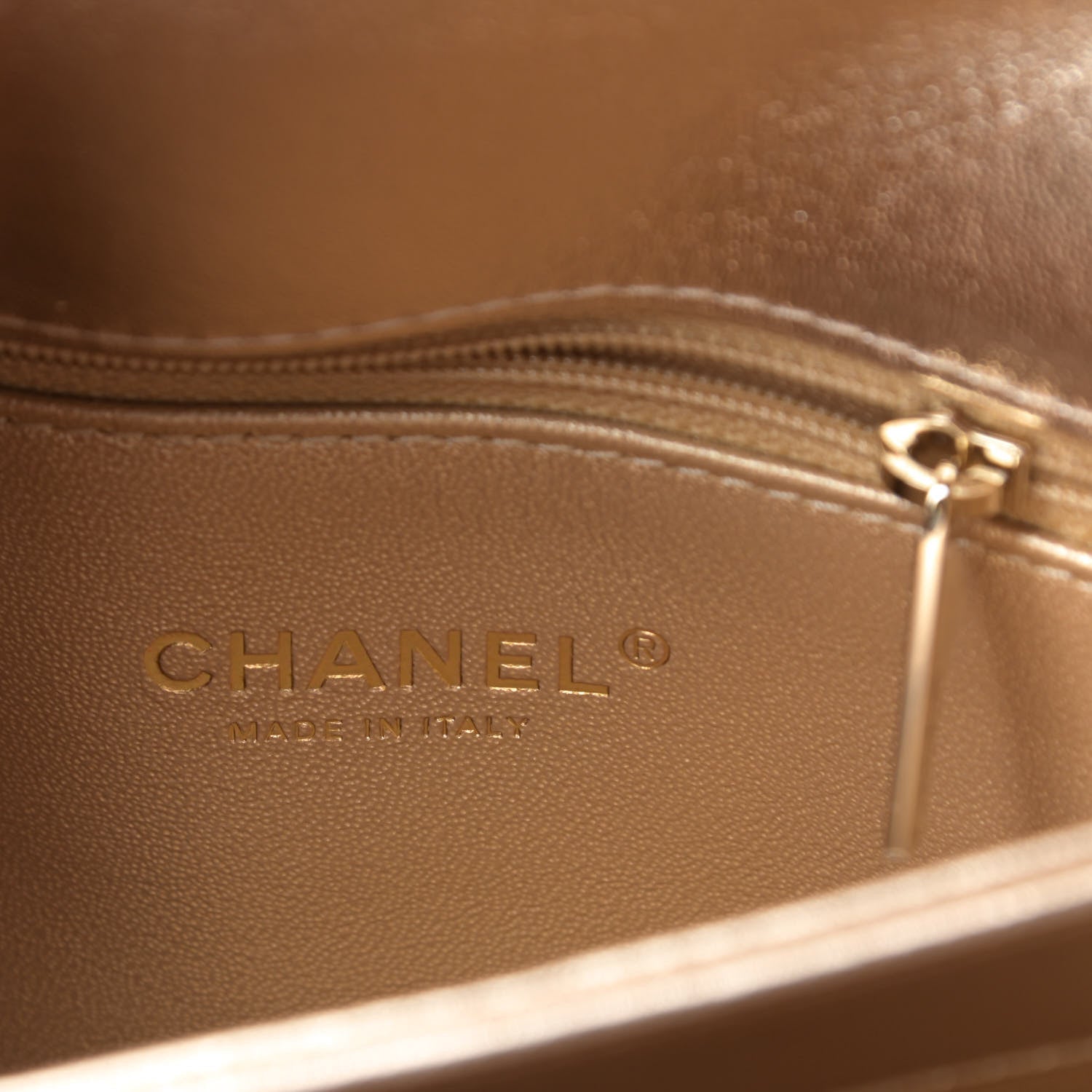 Chanel Metallic Lambskin Quilted Small Trendy CC Flap Dual Handle Bag Gold 6 of 11