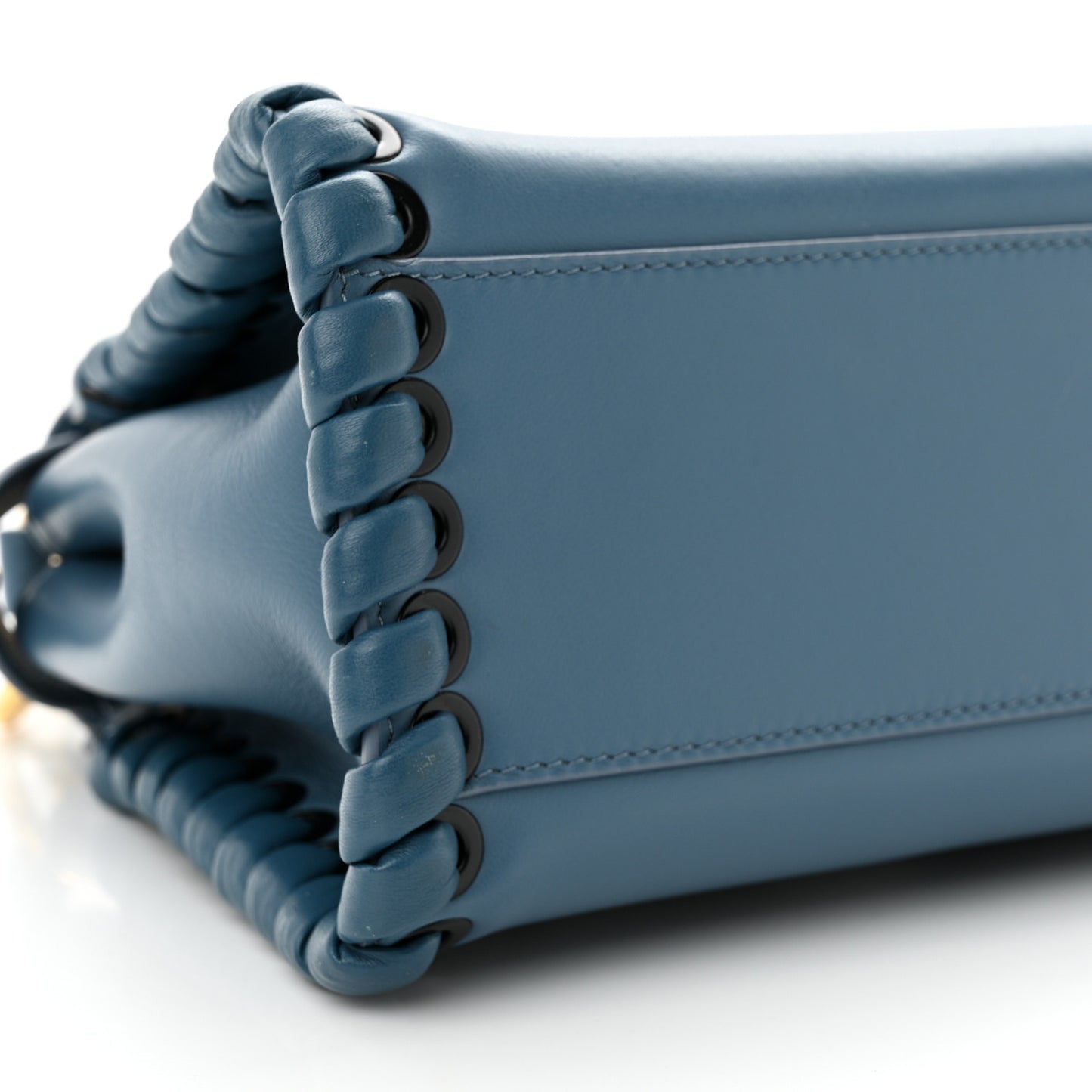Nappa Lace Up Mini Peekaboo Iconic Satchel Cobalto