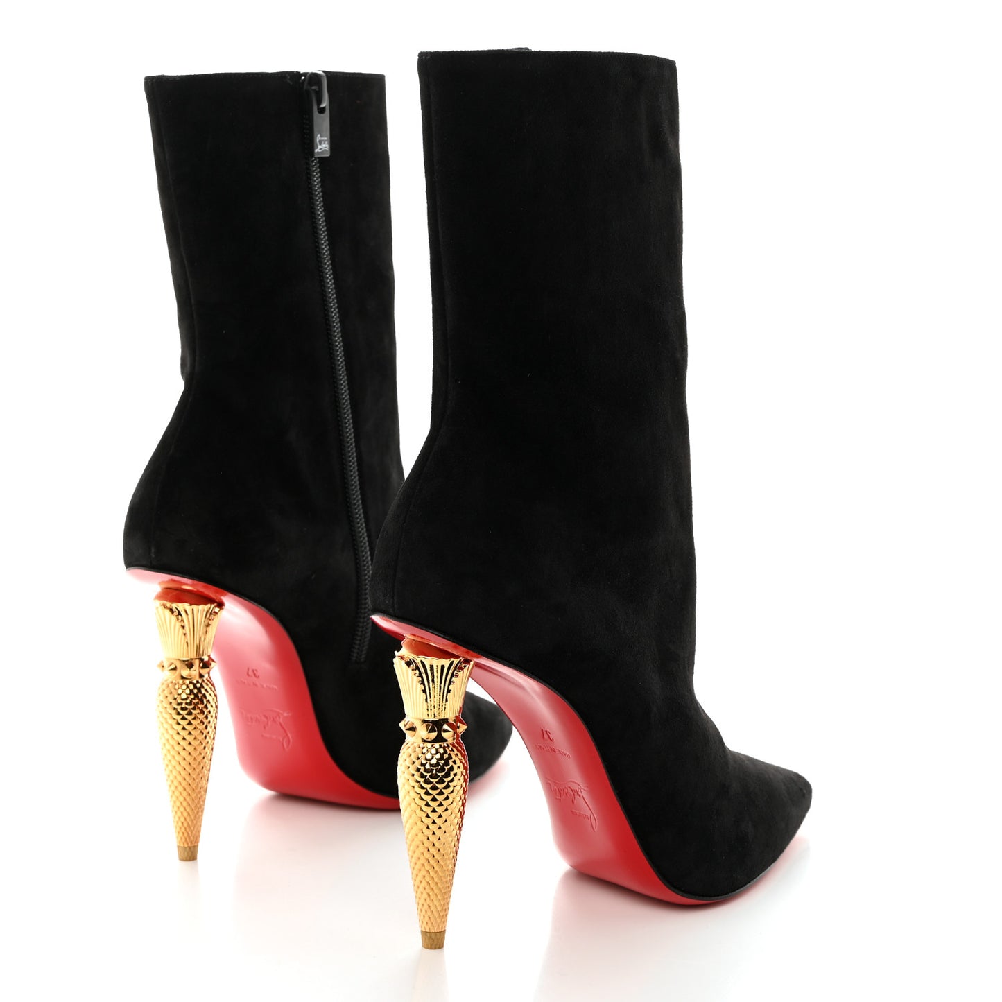 Suede Lipbooty 100 Booties 37 Black