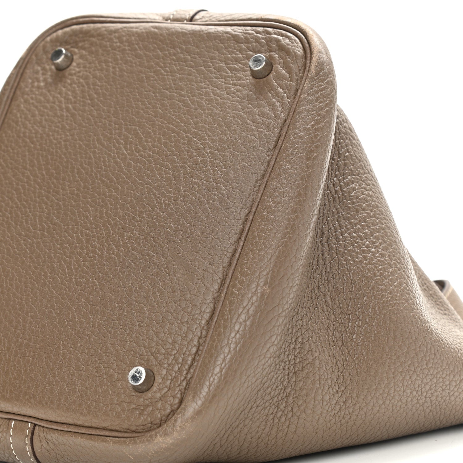 Hermes Taurillon Clemence Picotin 22 MM Etoupe 10 of 13
