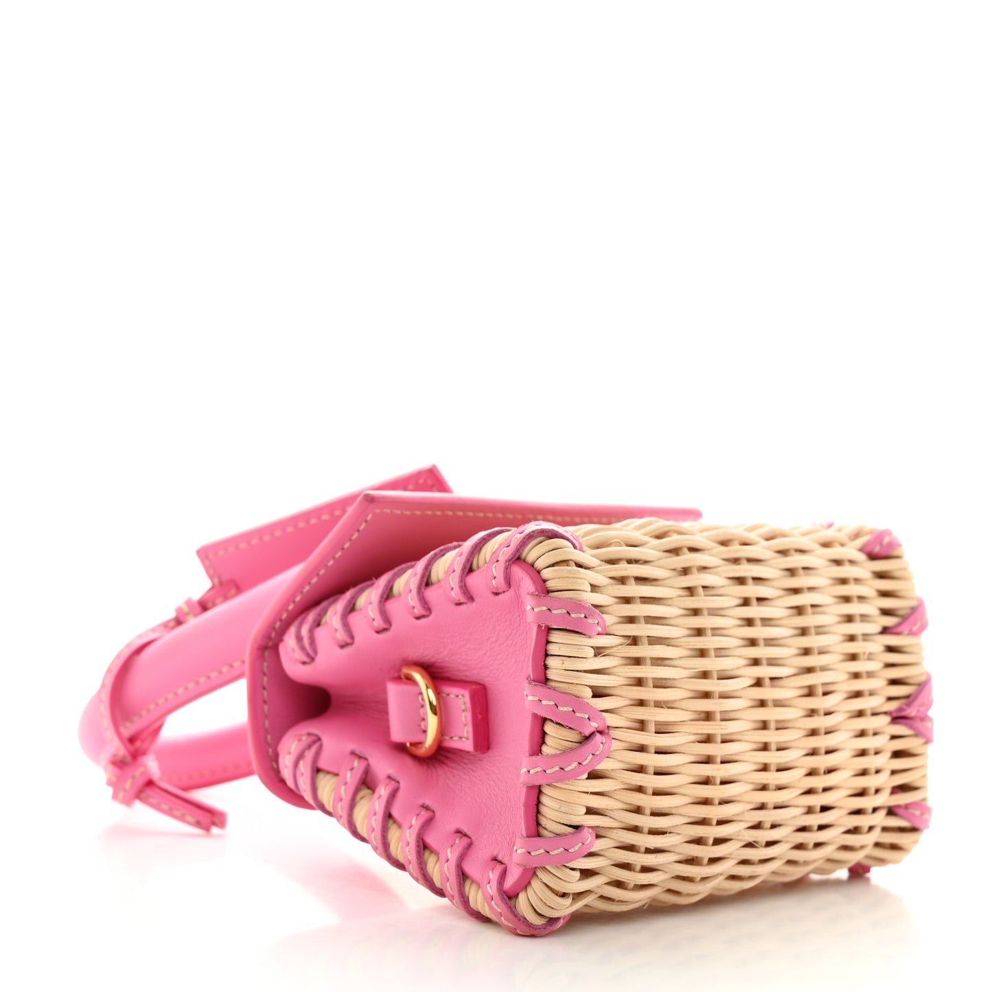 Smooth Calfskin Wicker Le Chiquito Pink