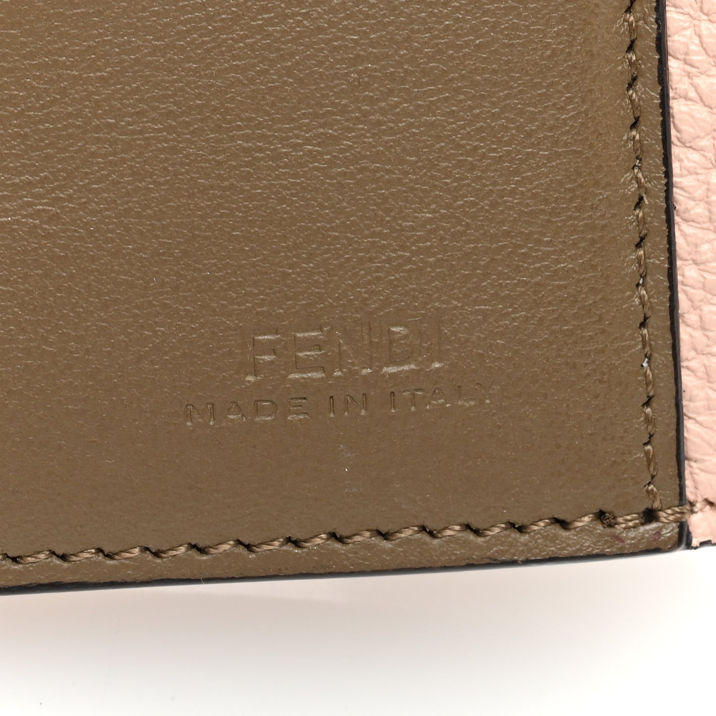 Cuoio Romano Vitello Grace Micro Peekaboo Tri-Fold Wallet Cipria Fango