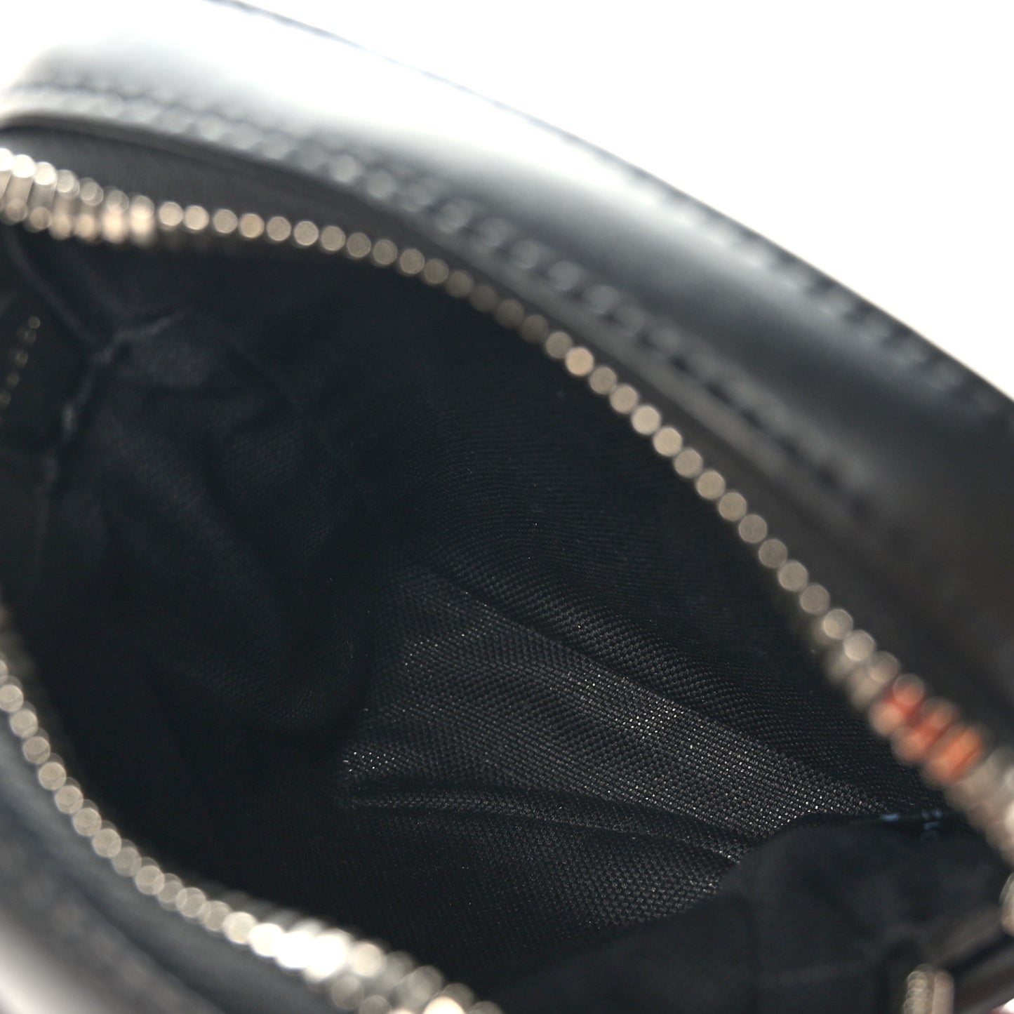 GG Supreme Monogram Appia Calfskin Web Small Camera Messenger Bag Black Grey