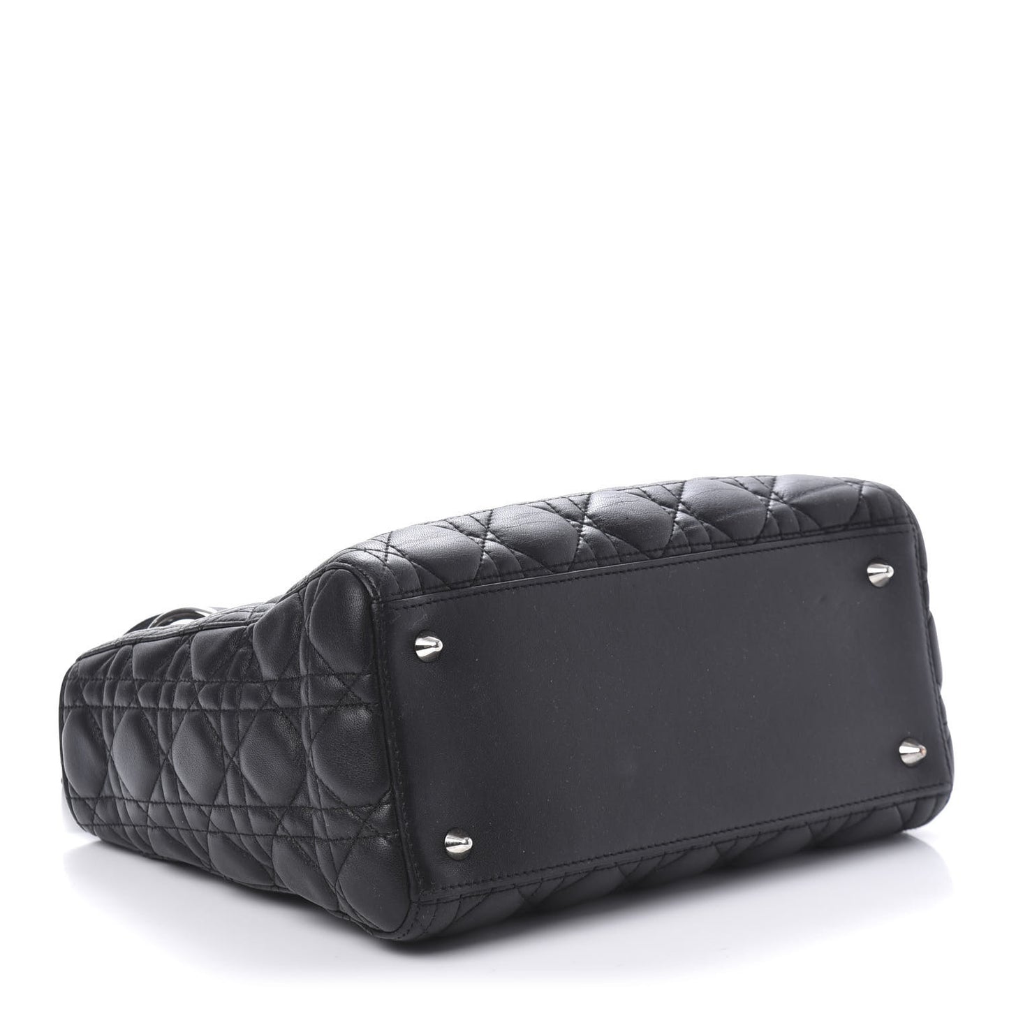 Lambskin Cannage Medium Lady Dior Black