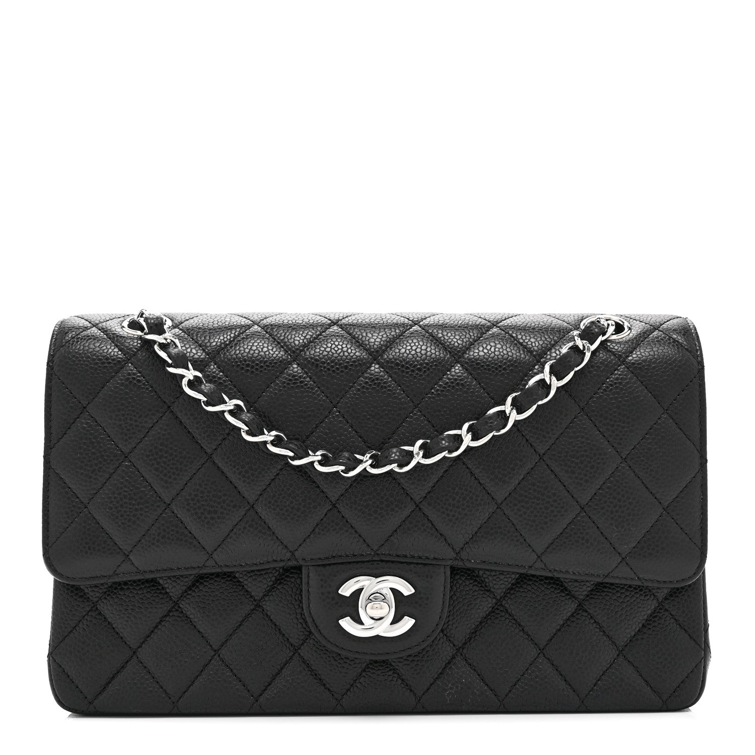 Chanel Caviar Quilted Medium Double Flap Black 1870907 – FASHIONPHILE