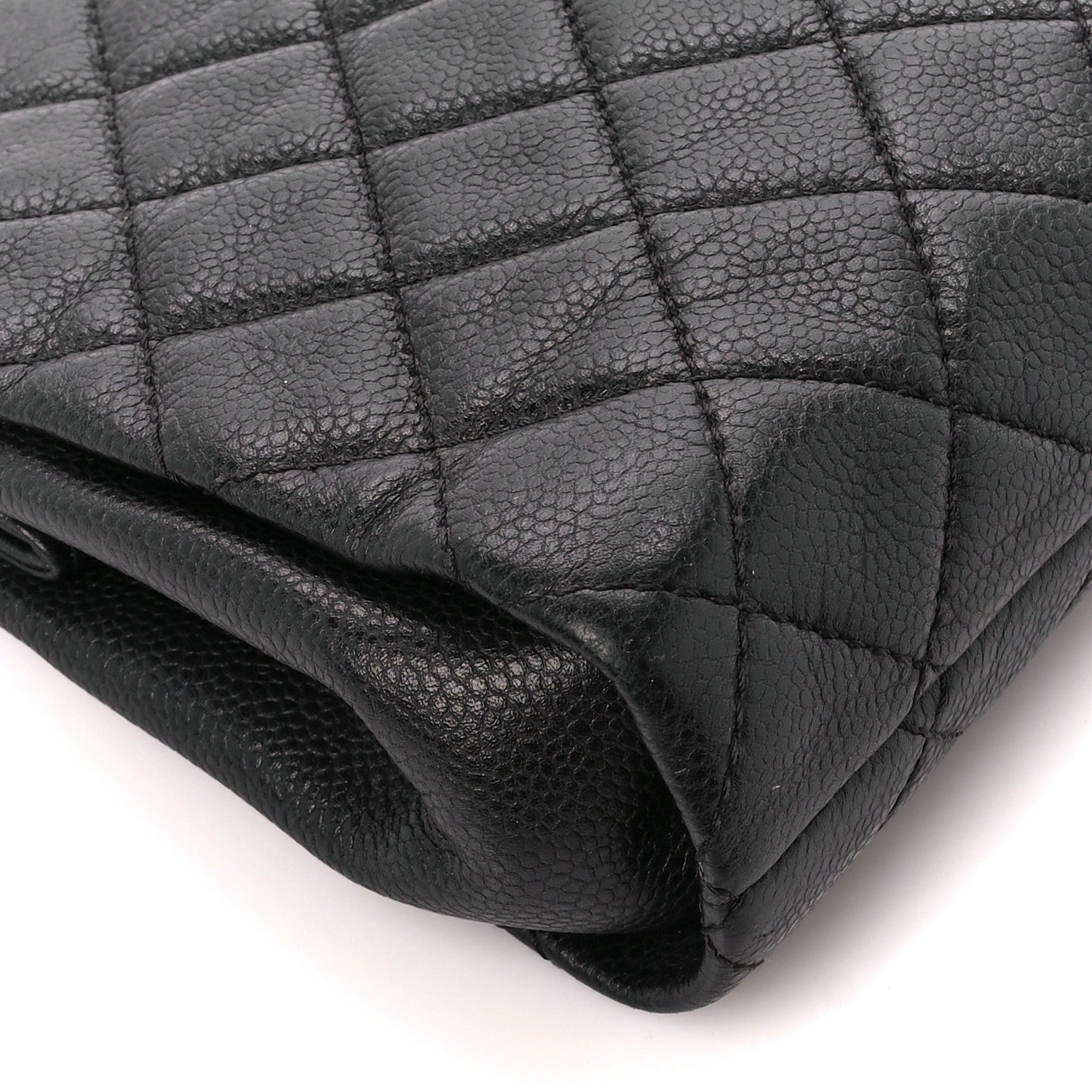 Chanel Caviar Quilted CC Large Clutch Black 9 of 11