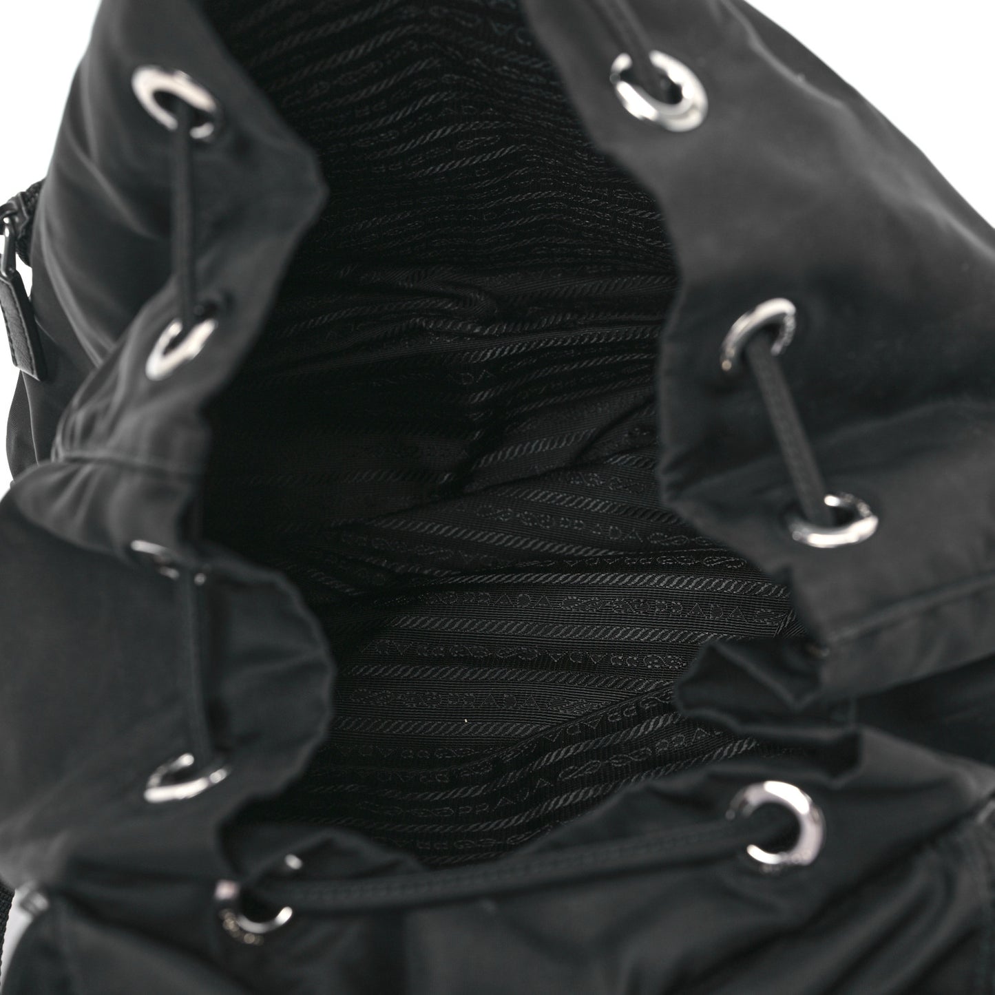 Tessuto Nylon Saffiano Vela Backpack Black