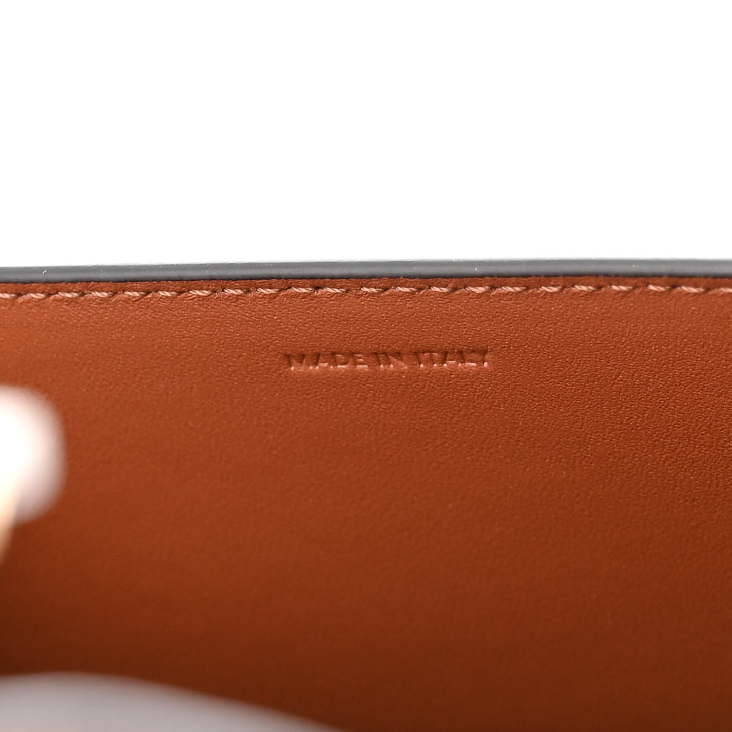 Triomphe Canvas Calfskin Enveloppe Bag Tan