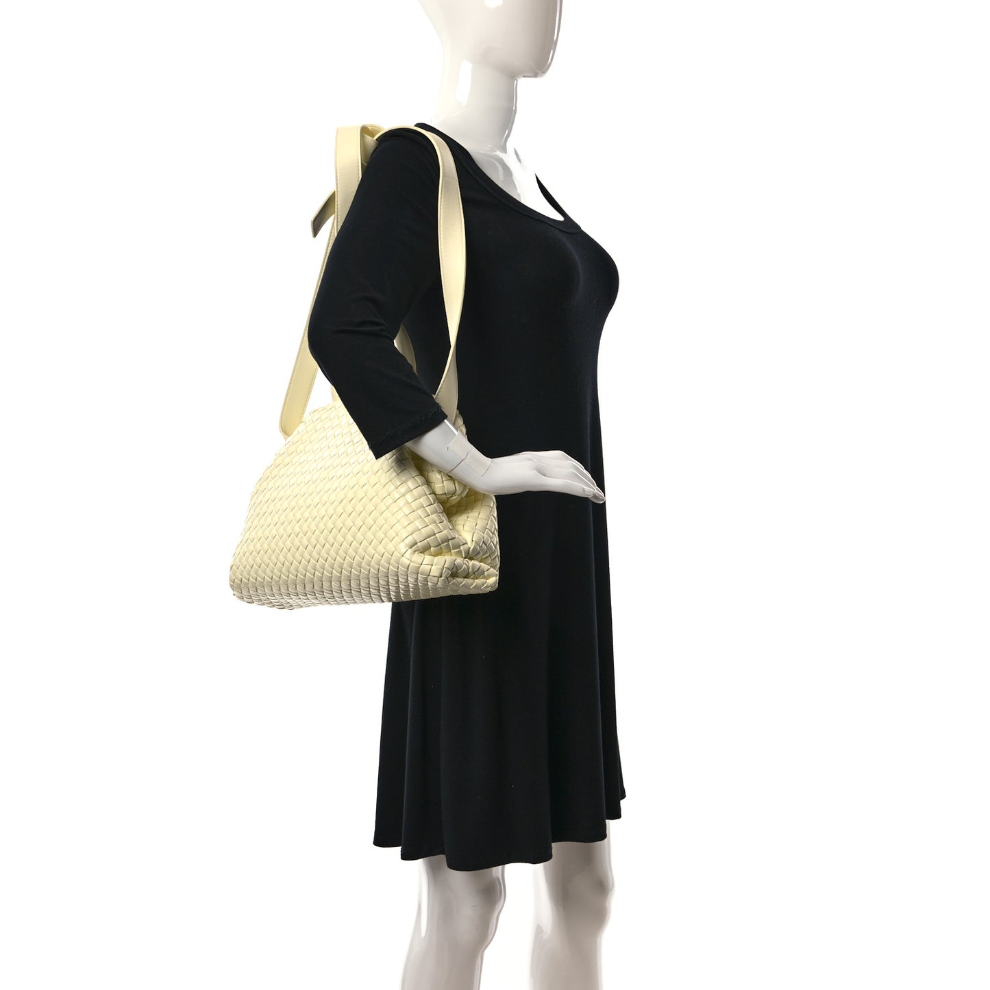 Nappa Intrecciato Small Padded The Handle Tote Zest Washed