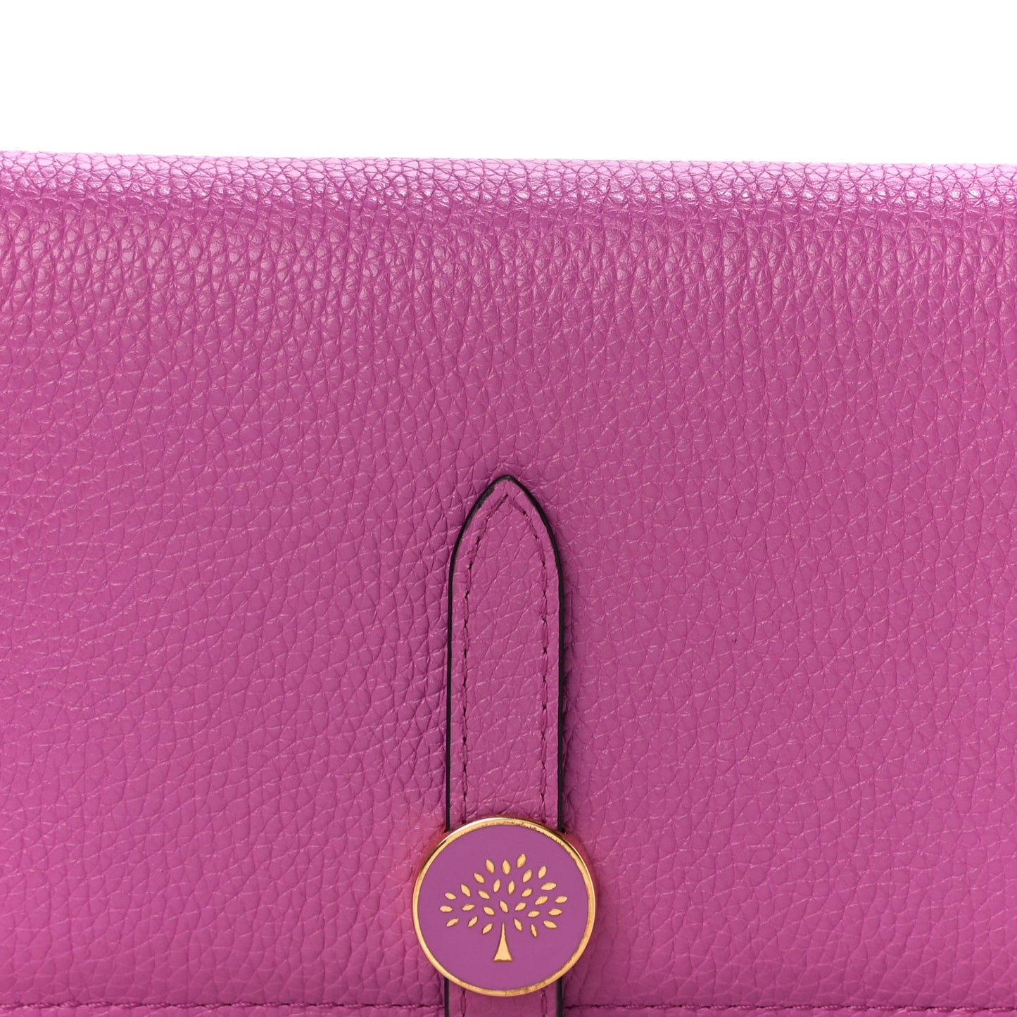 Cross Grain Calfskin Tree Wallet Pink