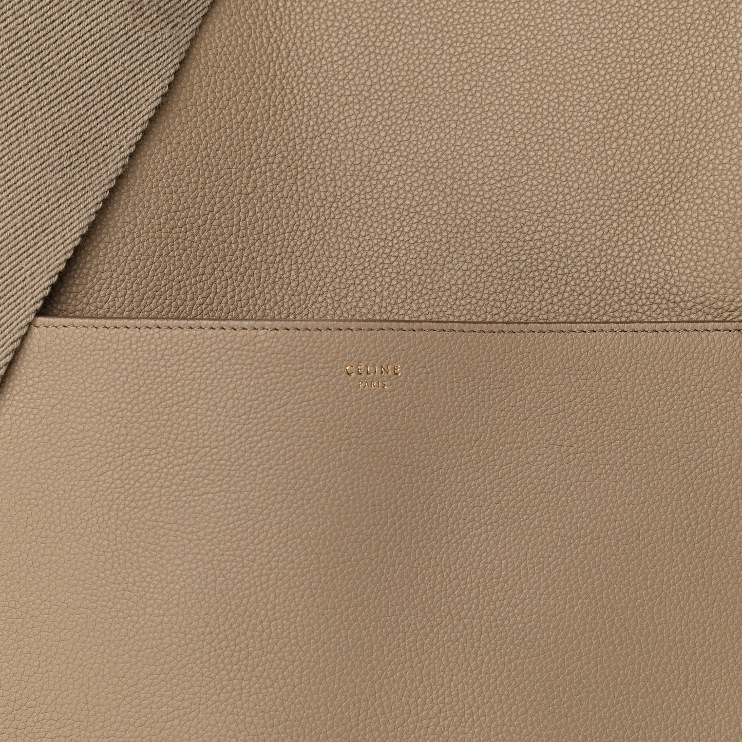 Soft Grained Calfskin Sangle Bucket Bag Dune