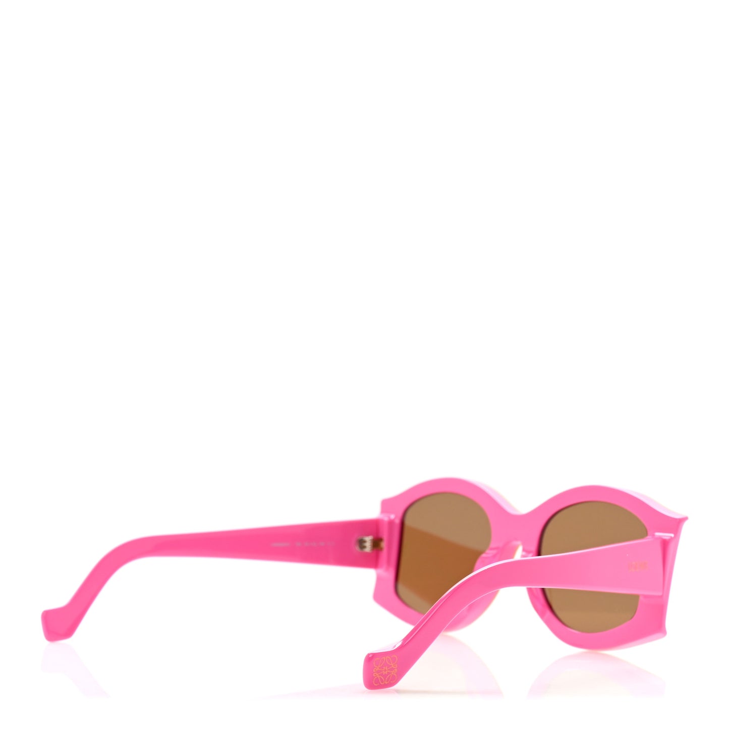 Acetate Paula's Ibiza Round Sunglasses LW40047U Pink Orange