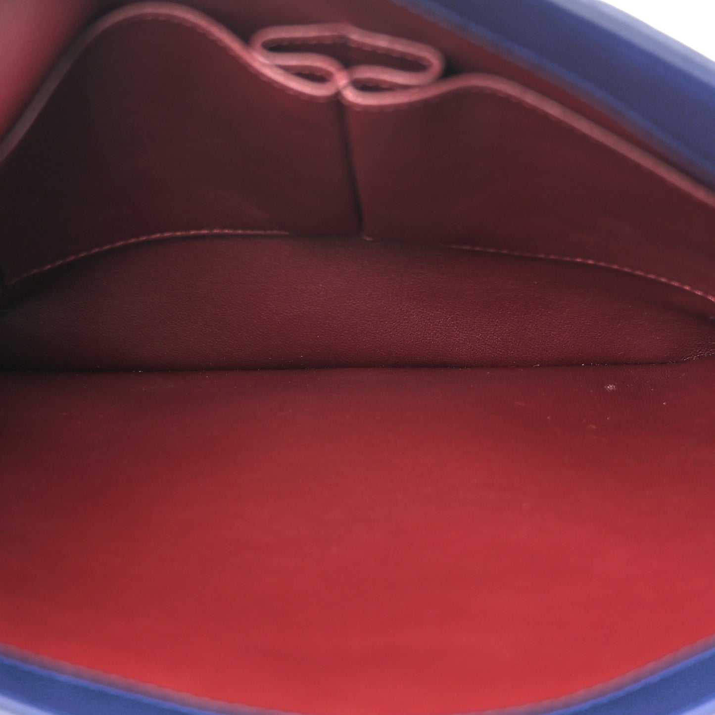 Lambskin Quilted Large Trendy CC Flap Dual Handle Bag Navy Blue