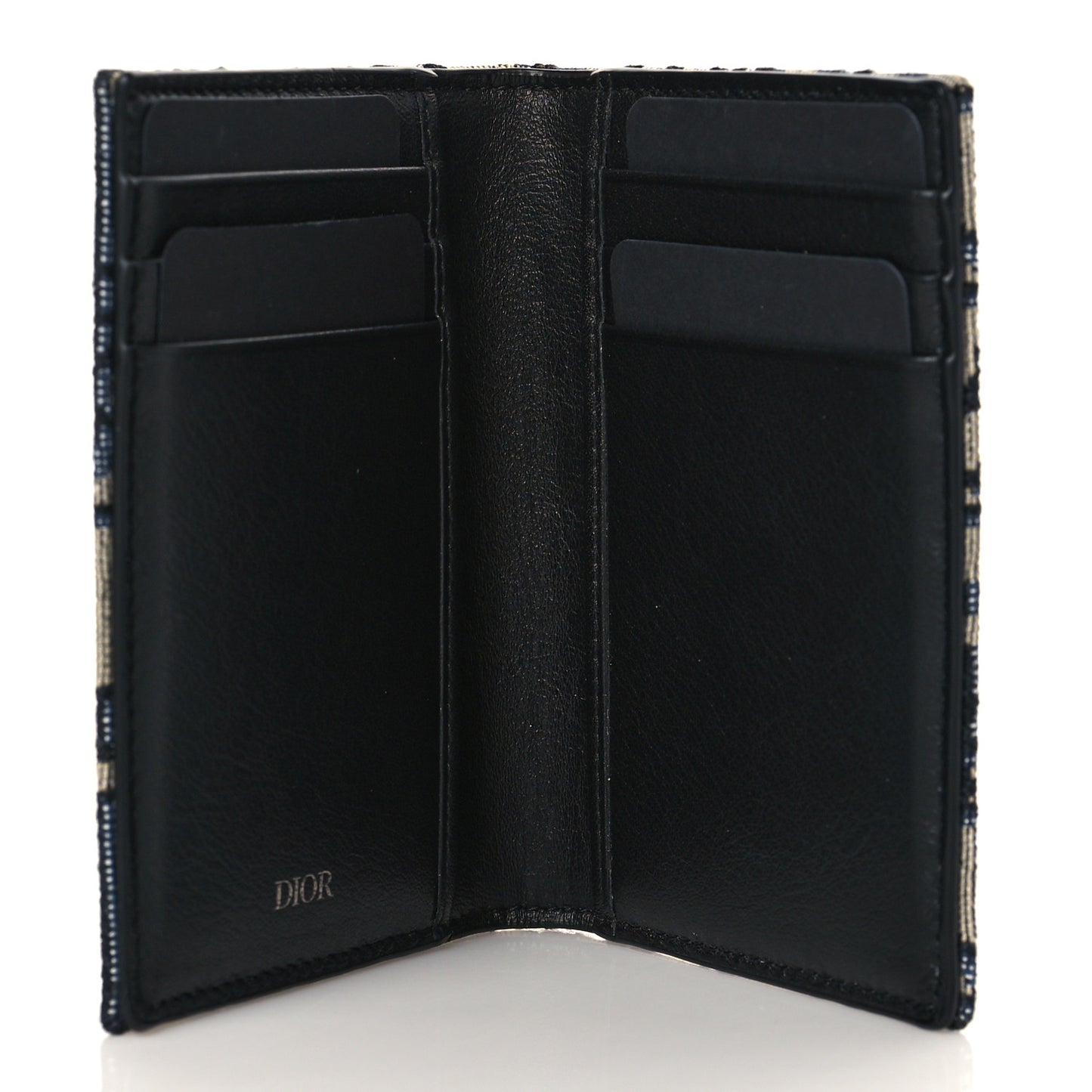 Oblique Bi-Fold Card Holder Blue
