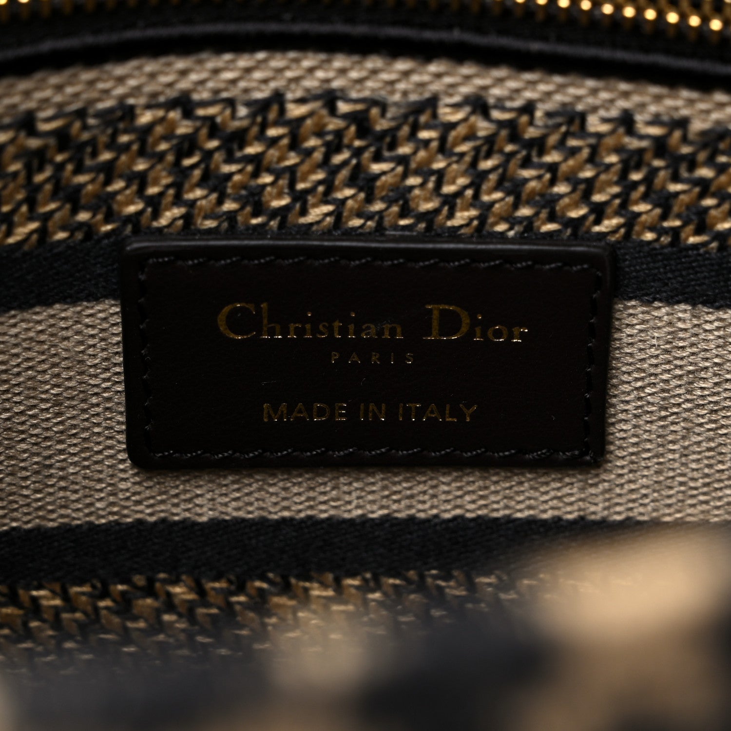 Christian Dior Canvas Medium Mizza Embroidered Lady D-Lite Beige Multicolor 6 of 10