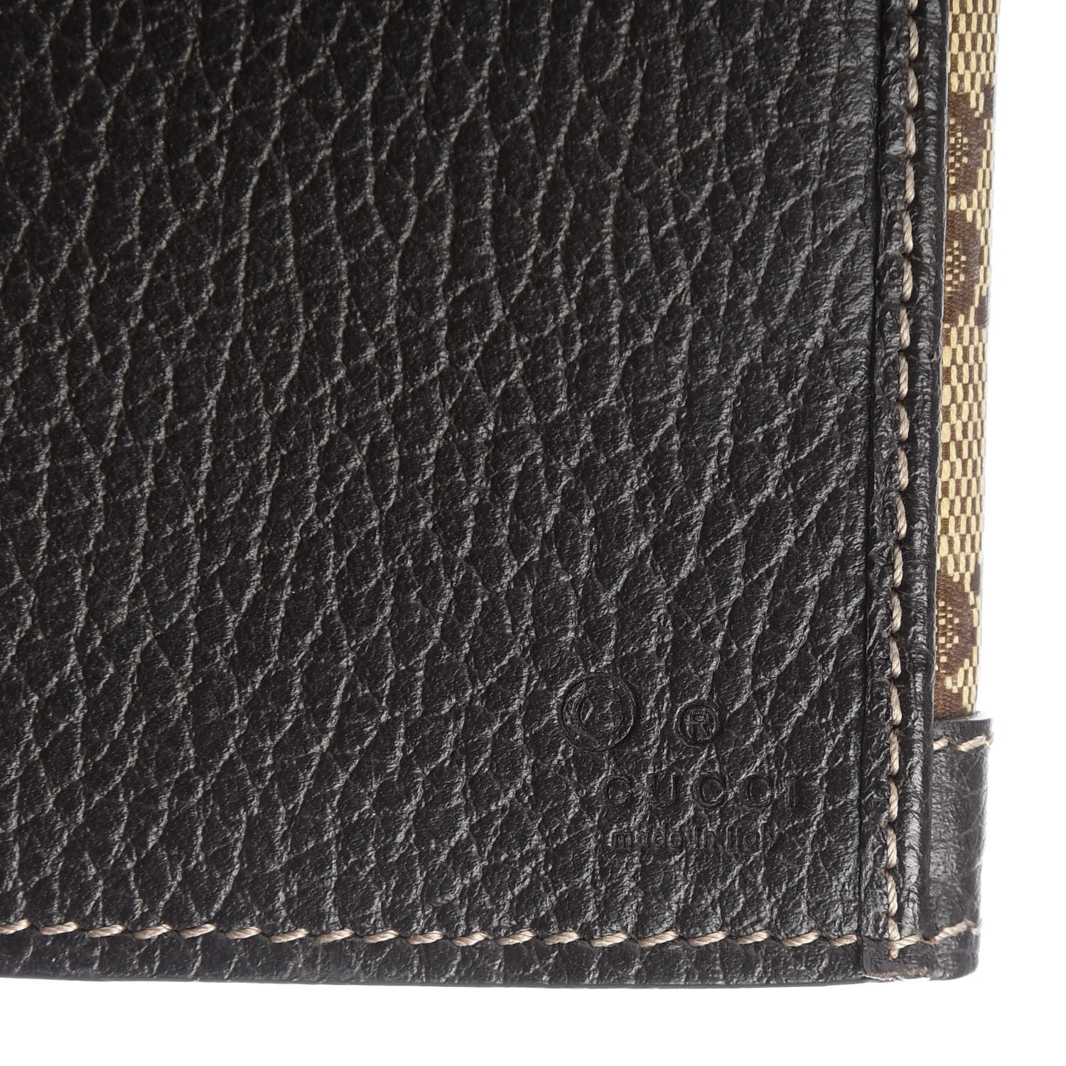 Gucci Crystal Monogram Continental Charmy Wallet Brown 8 of 9