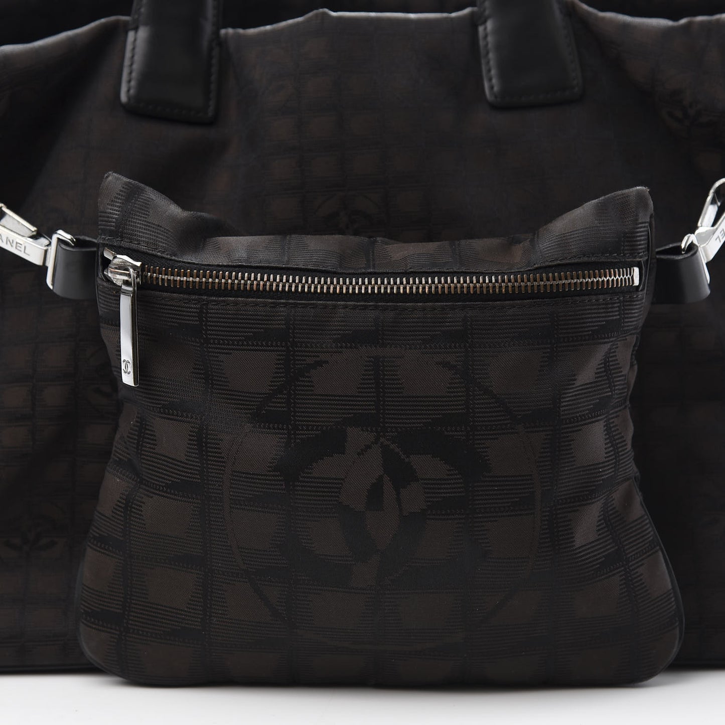 Nylon Travel Convertible Tote Black