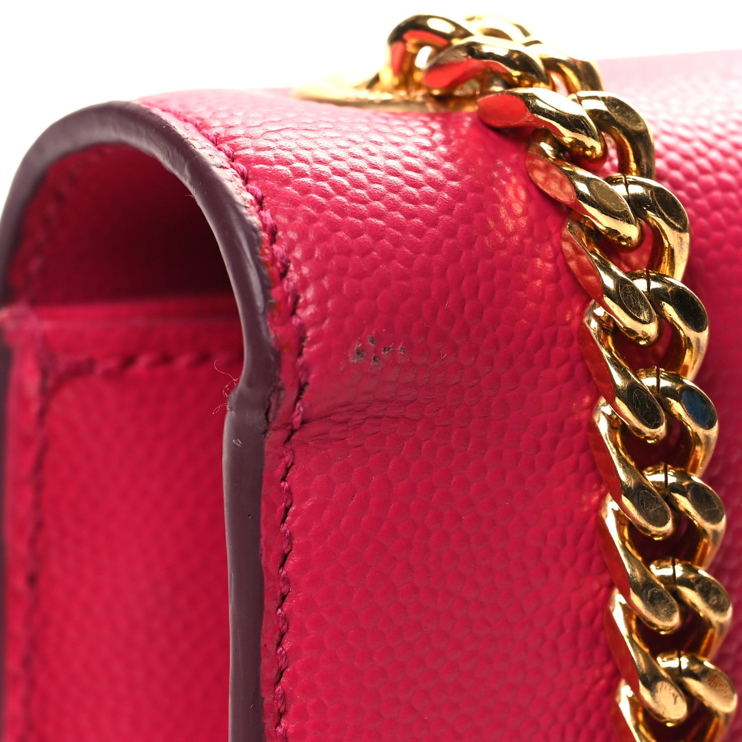 Grain De Poudre Medium Monogram Kate Satchel Lipstick Fuchsia