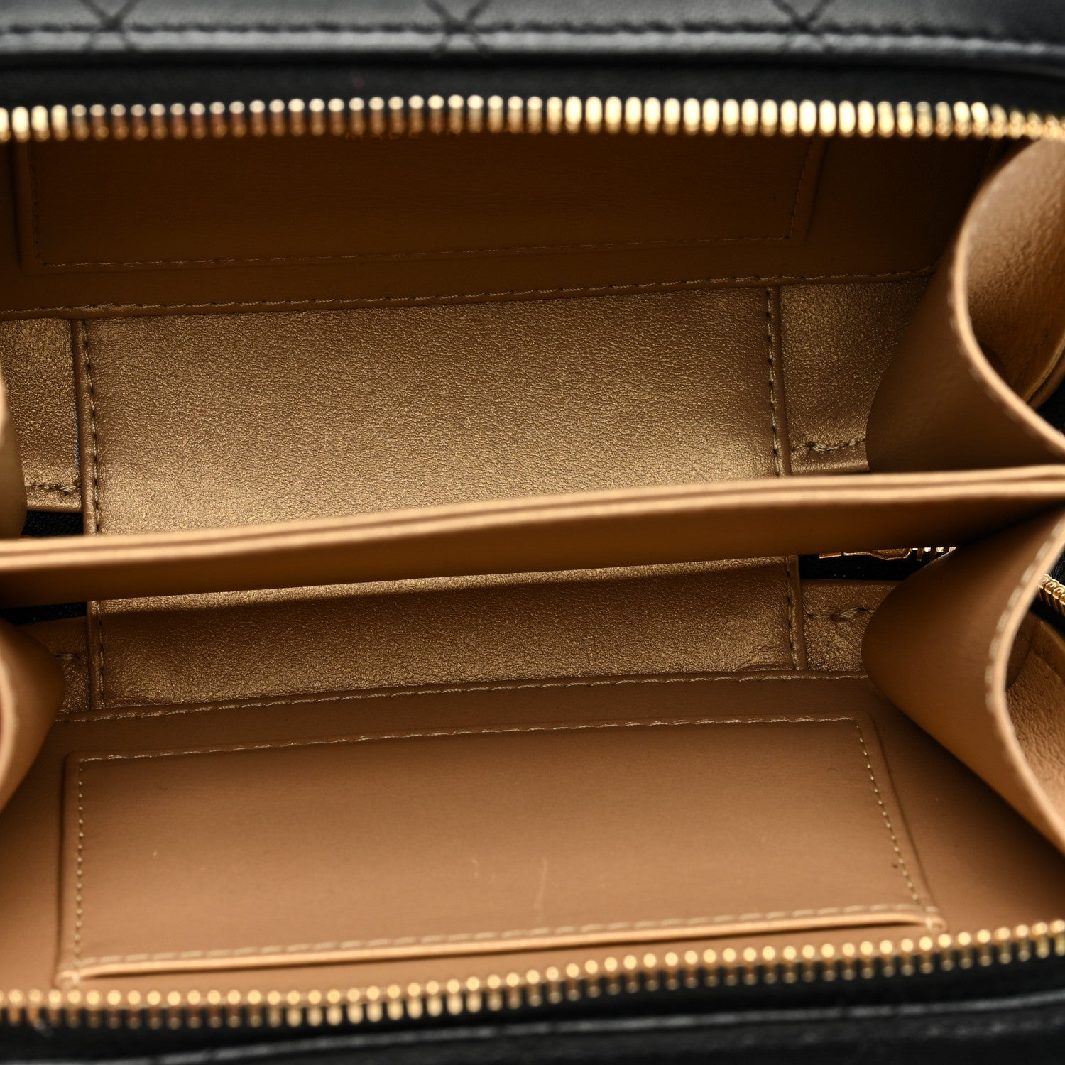 Chanel Lambskin Quilted Golden Plate Clutch With Chain Black 5 of 10