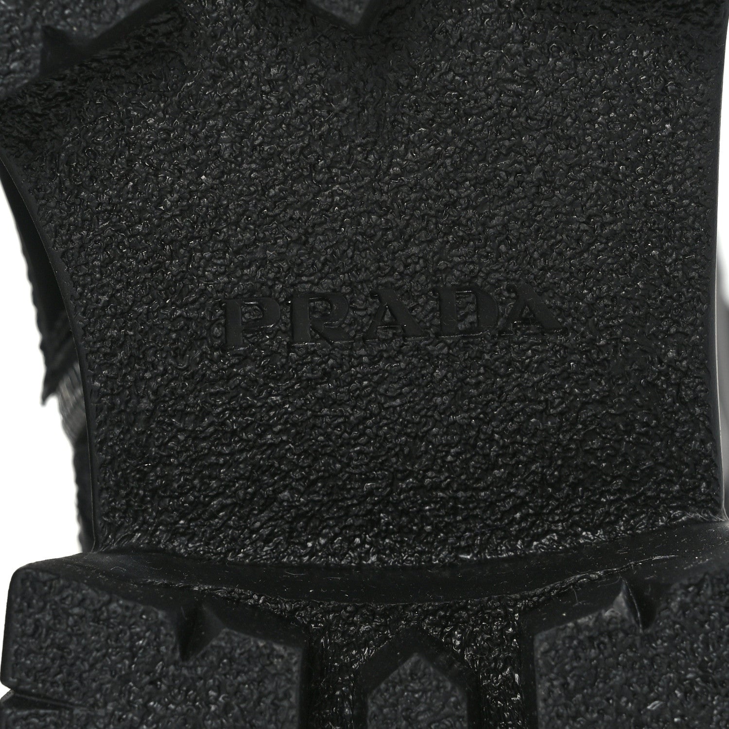 Prada Spazzolato Rois Re-Nylon Metal Triangle Logo Monolith Pouch Pocket 55mm Tall Combat Boots 39.5 Black 8 of 8