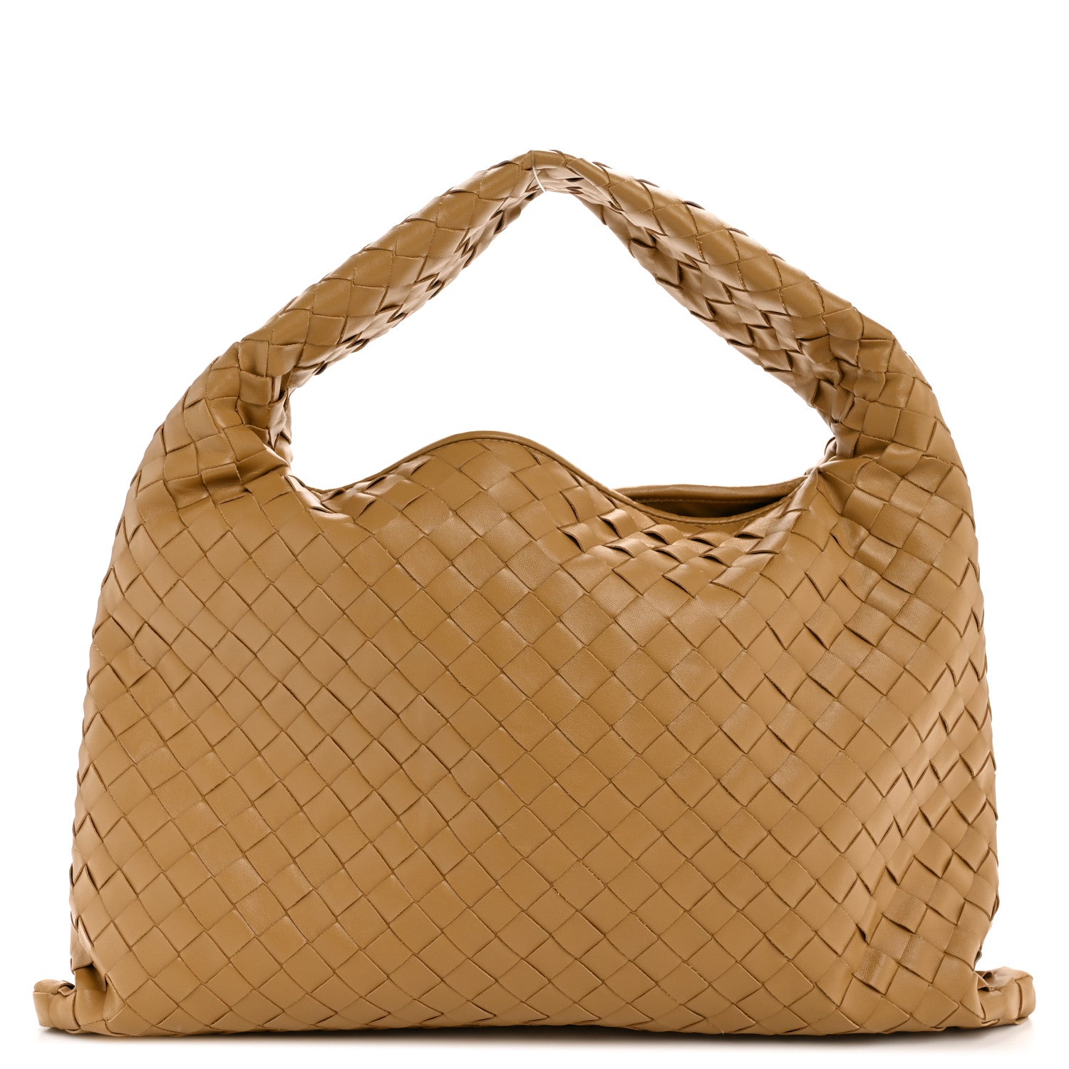 BOTTEGA VENETA 茶系 Bottega Veneta Calfskin Intrecciato Small Hop Dark Praline 1794364