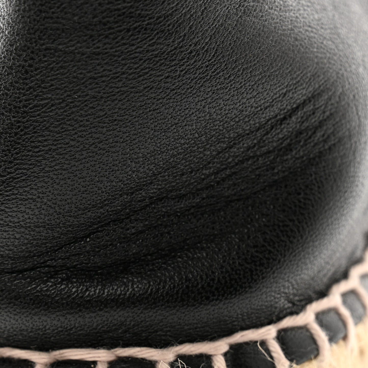 Lambskin Camellia CC Stud Espadrilles 40 40 Black