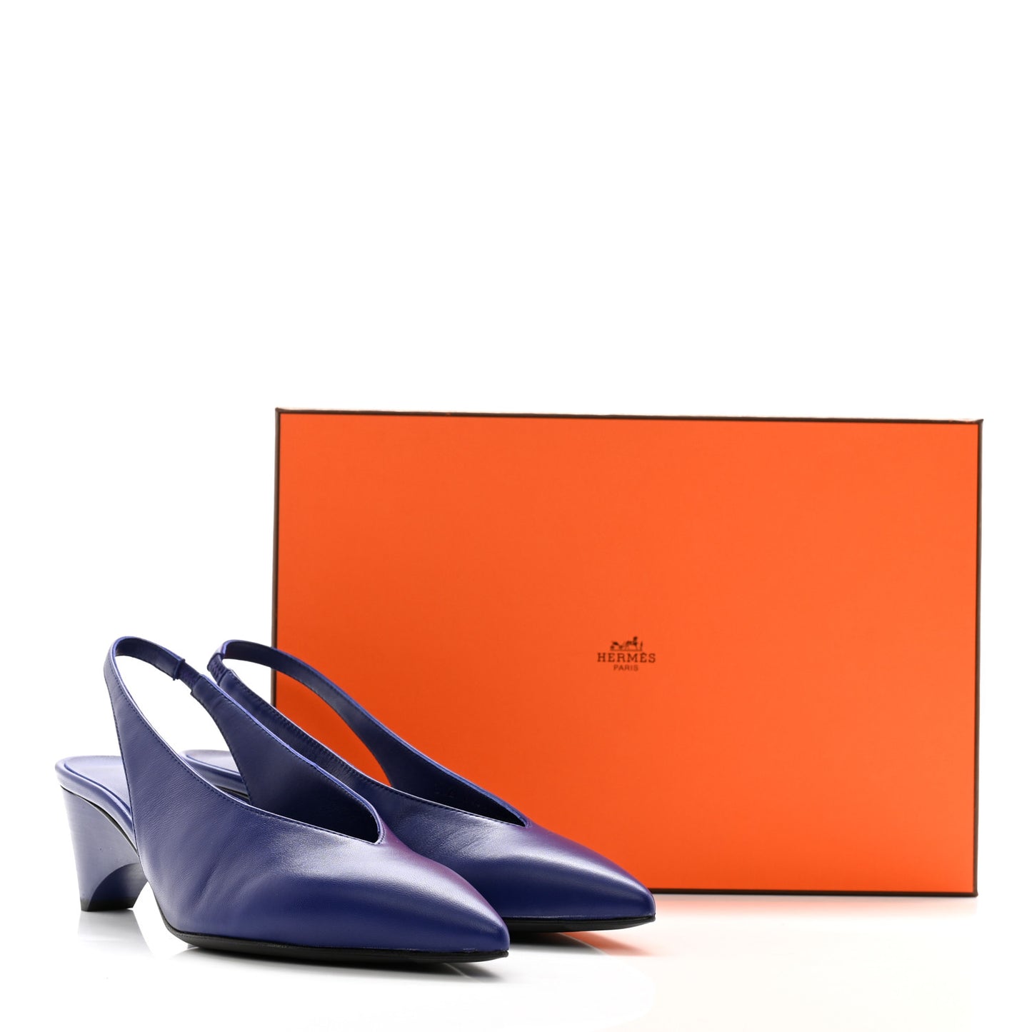 Nappa Antim 55 Slingback Pumps 36 Bleu Electrique