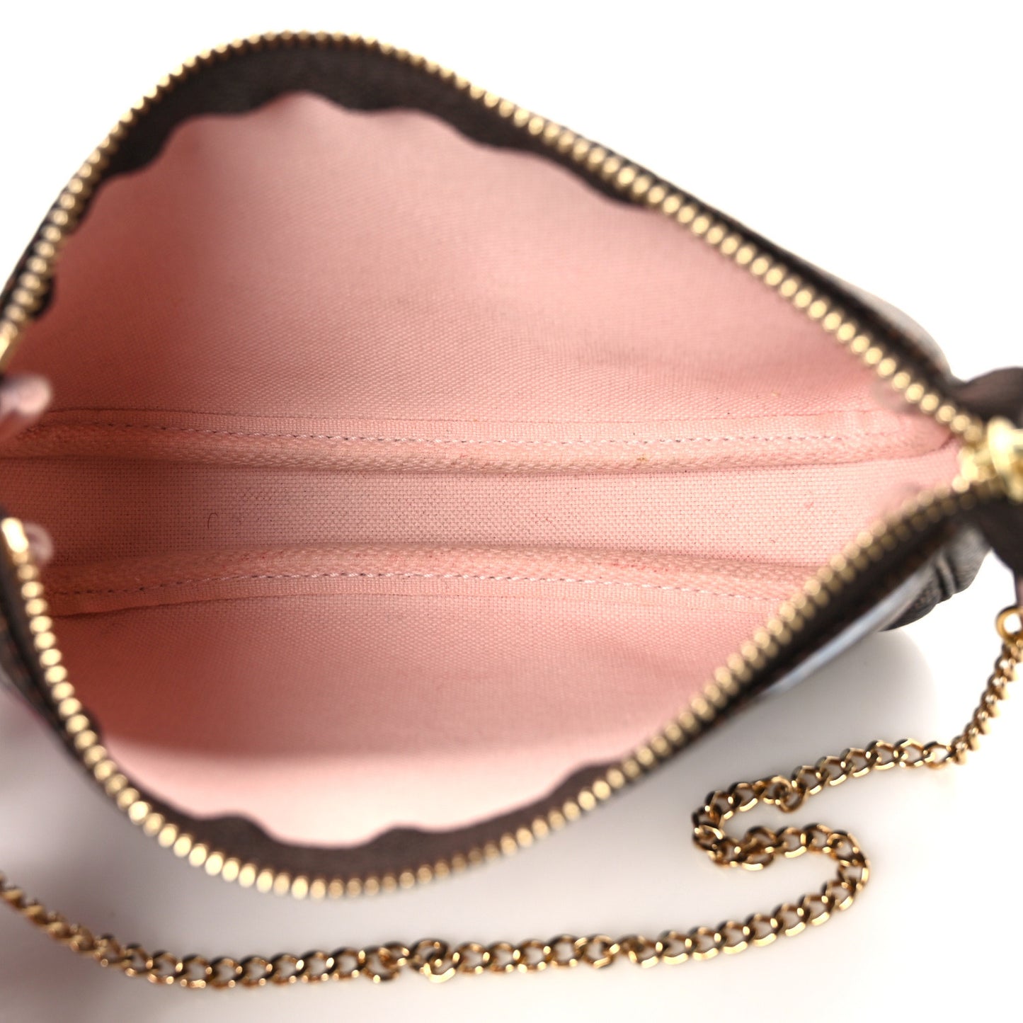 Damier Ebene 2020 Christmas Animation Big Wheel Mini Pochette Accessories Rose Ballerine