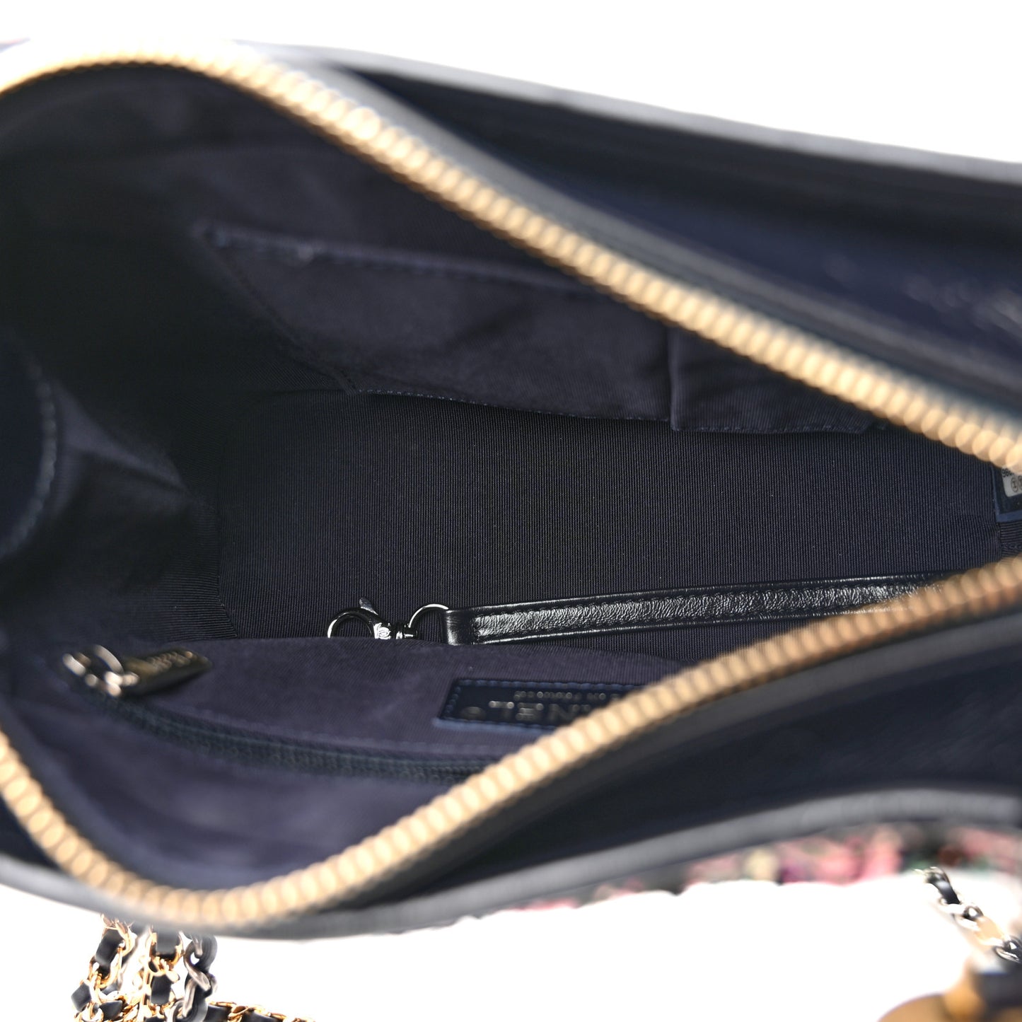 Tweed Calfskin Small Gabrielle Hobo Multi