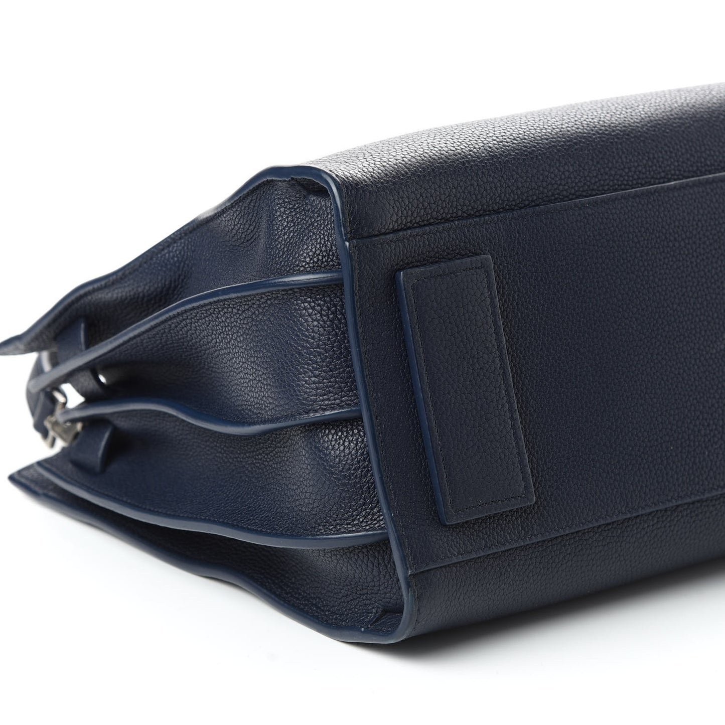 Grained Calfskin Small Supple Sac De Jour Navy