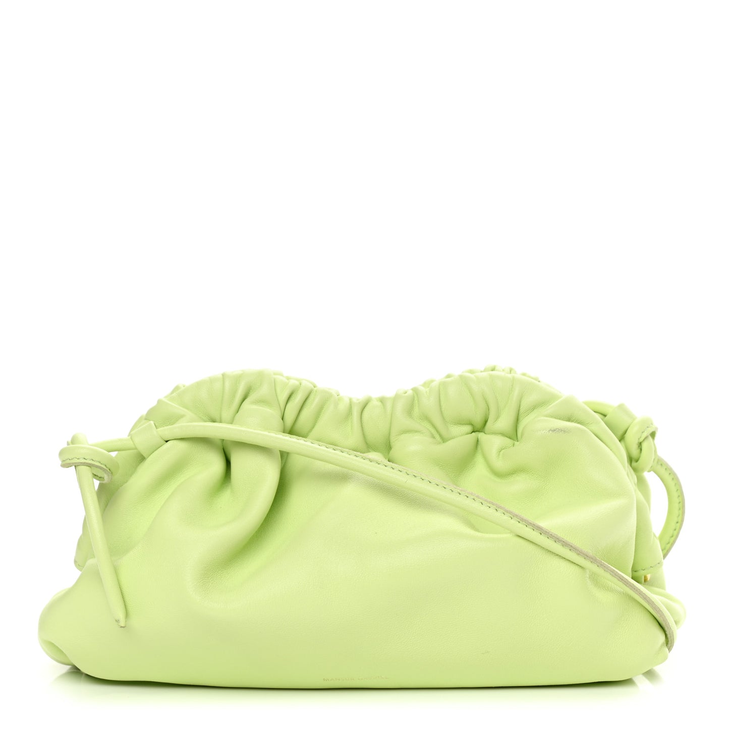 Lambskin Mini Cloud Clutch Mint