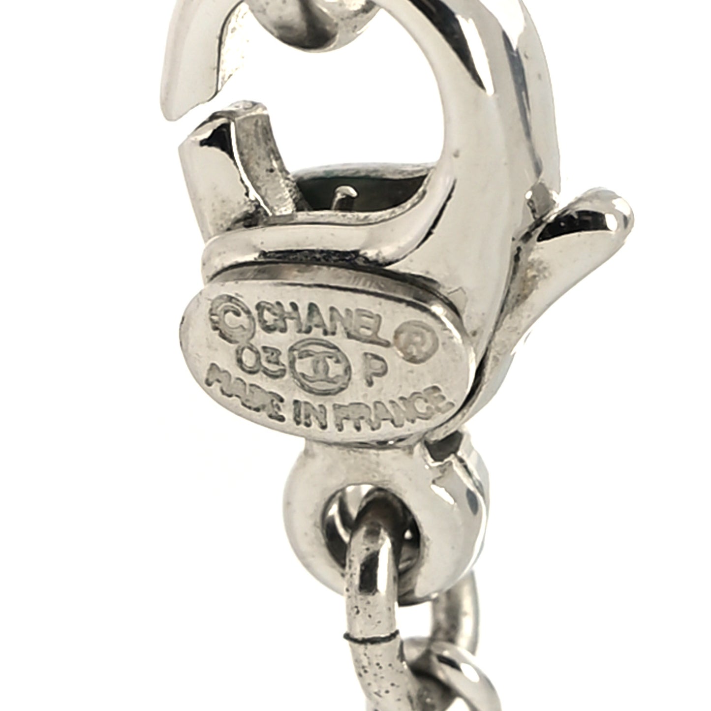 Metal CC Necklace Silver