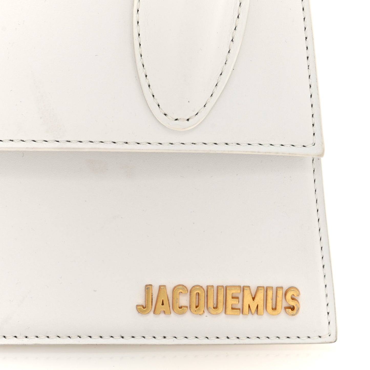 Smooth Calfskin Le Chiquito Noeud White